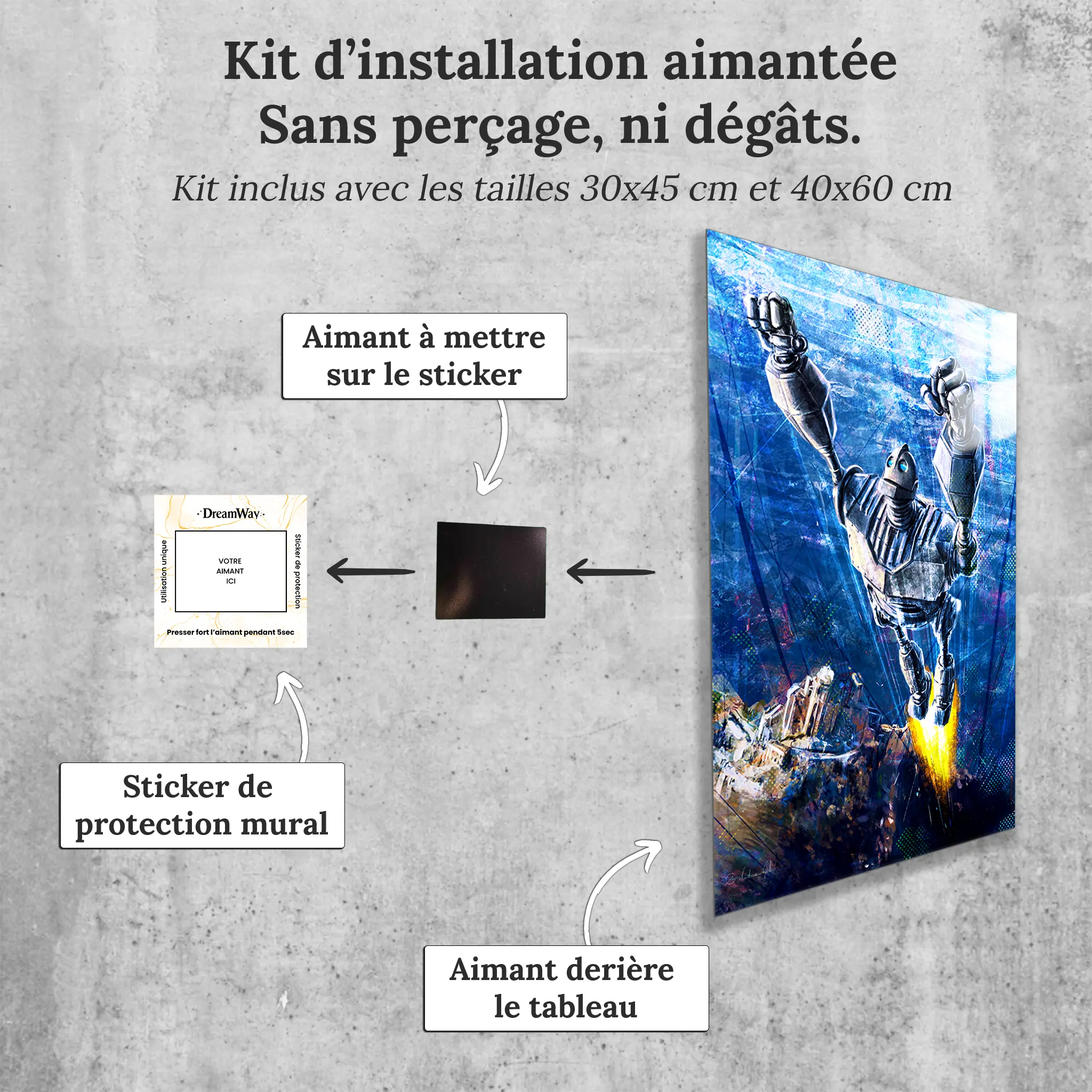 tableau-le-geans-de-fer-avec-installation-aimantee | DreamWay