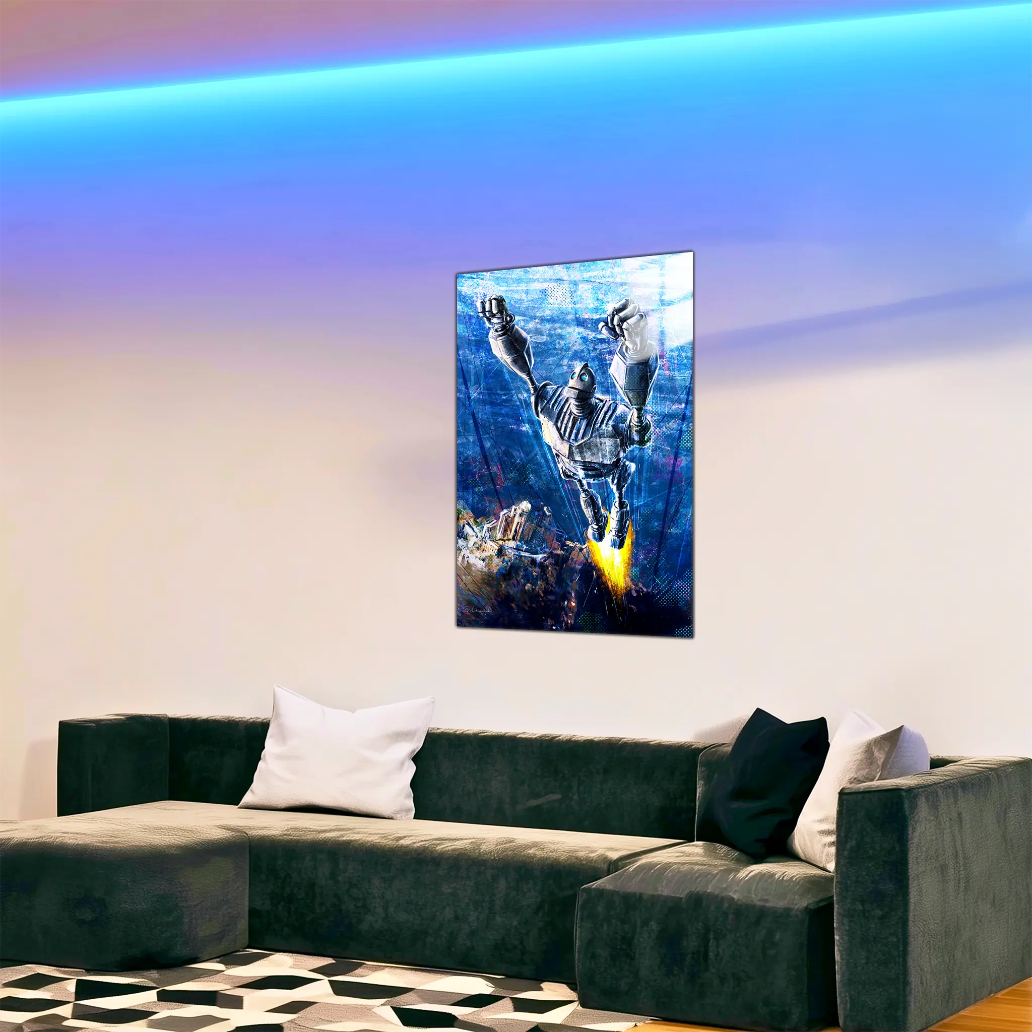 tableau-le-geans-de-fer-dans-le-salon | DreamWay