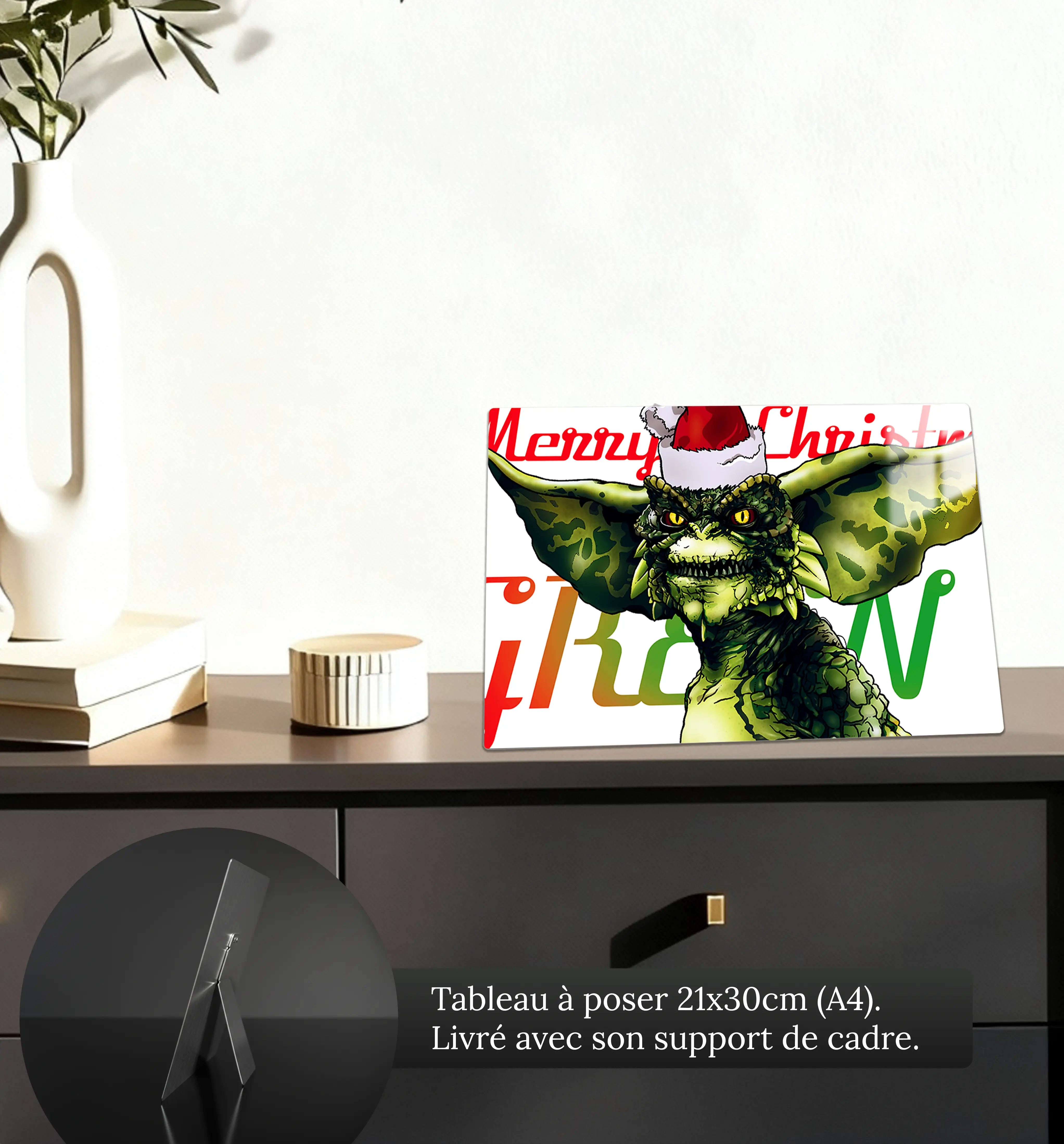 tableau-le-gremlins-de-noel-petit-format-a-poser-sur-meuble | DreamWay
