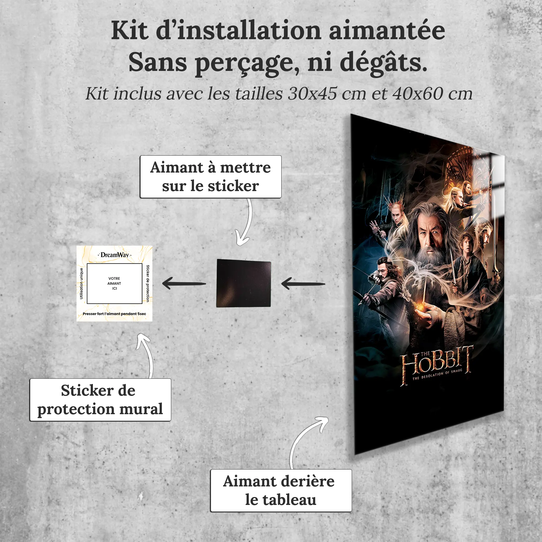 tableau-le-hobbit-avec-installation-aimantee | DreamWay