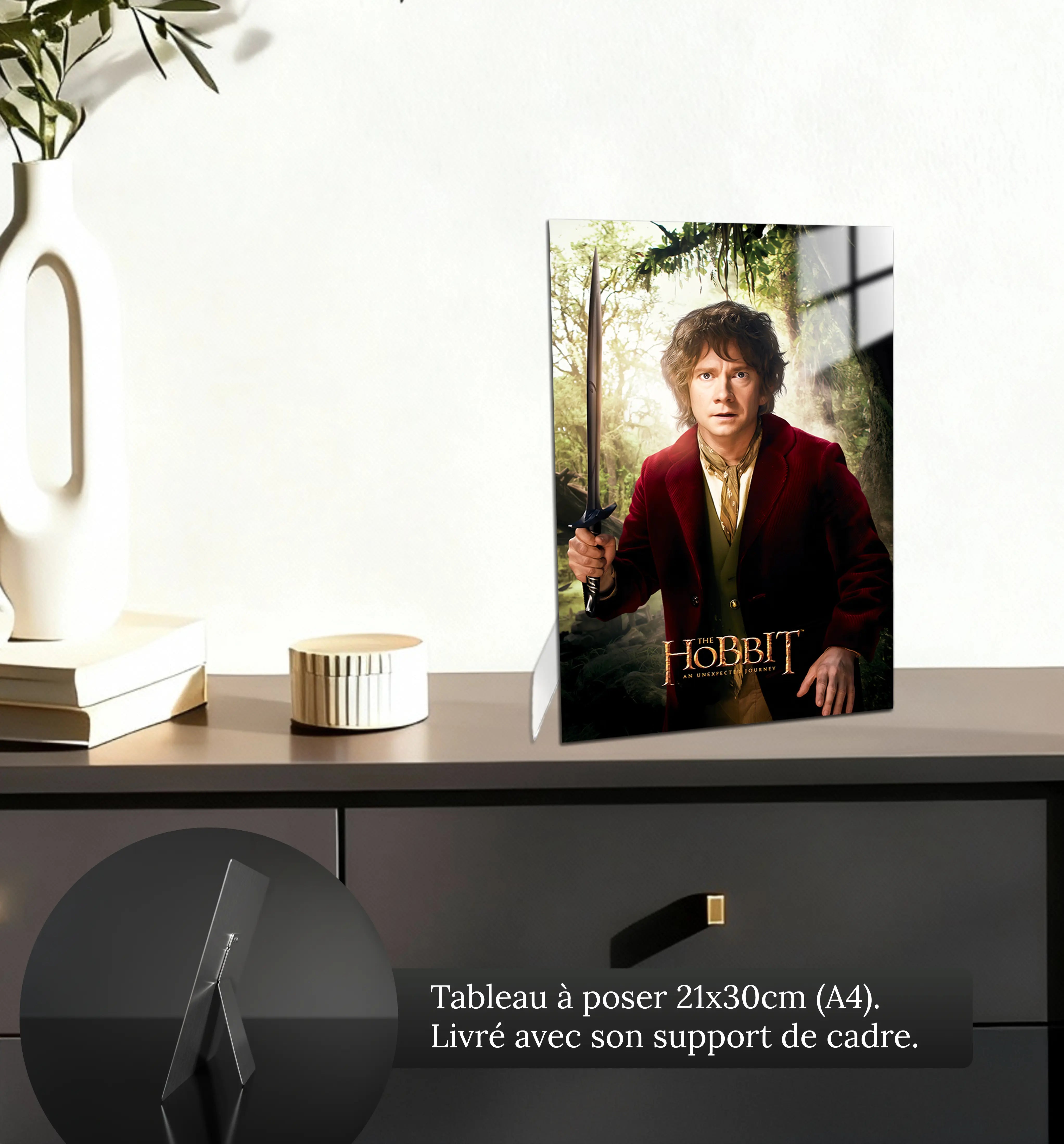 tableau-le-hobbit-bilbon-sacquet-petit-format-a-poser-sur-meuble | DreamWay
