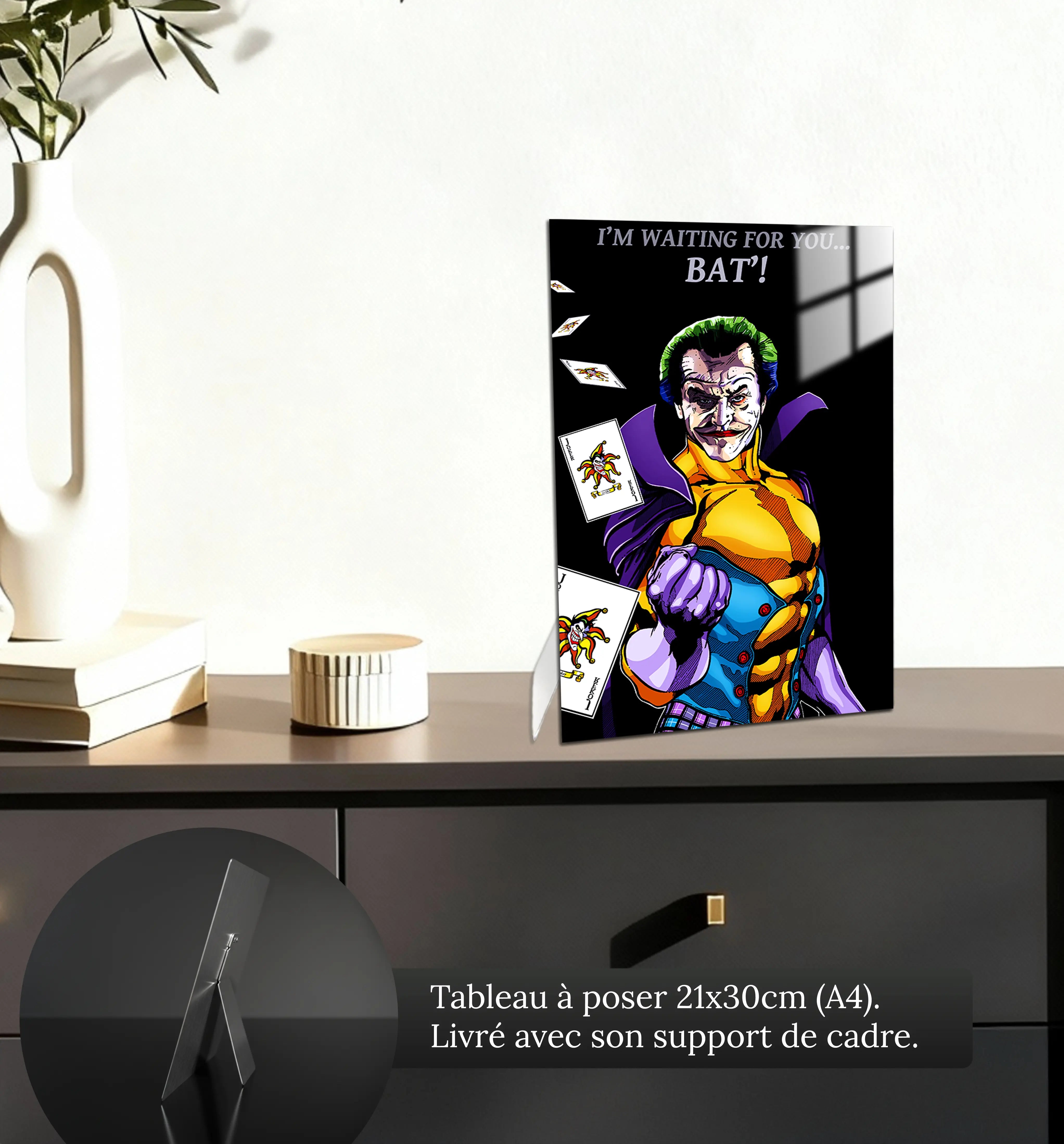 tableau-le-joker-petit-format-a-poser-sur-meuble | DreamWay