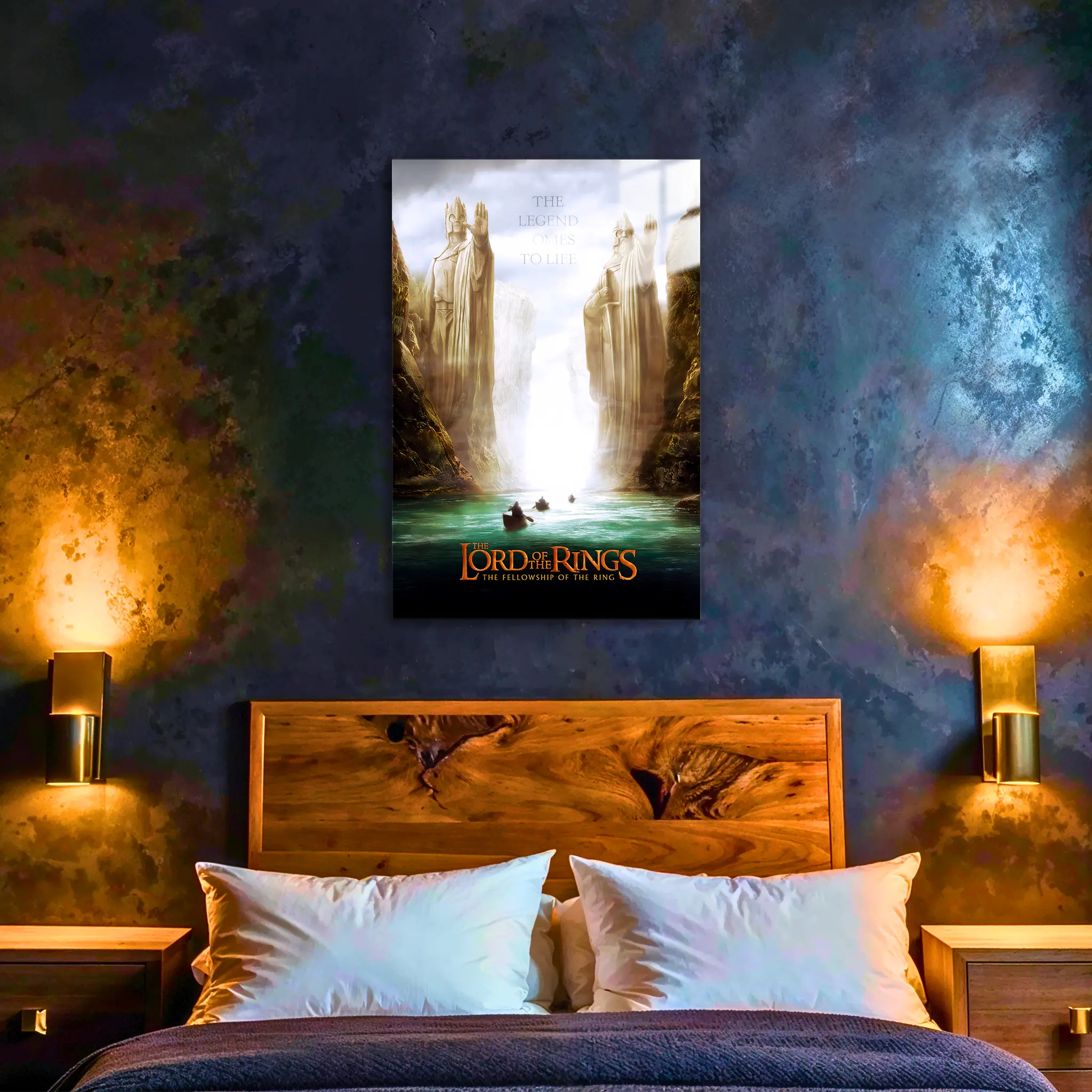 tableau-le-seigneur-des-anneaux-La-Communaute-de-l-anneau-dans-la-chambre | DreamWay
