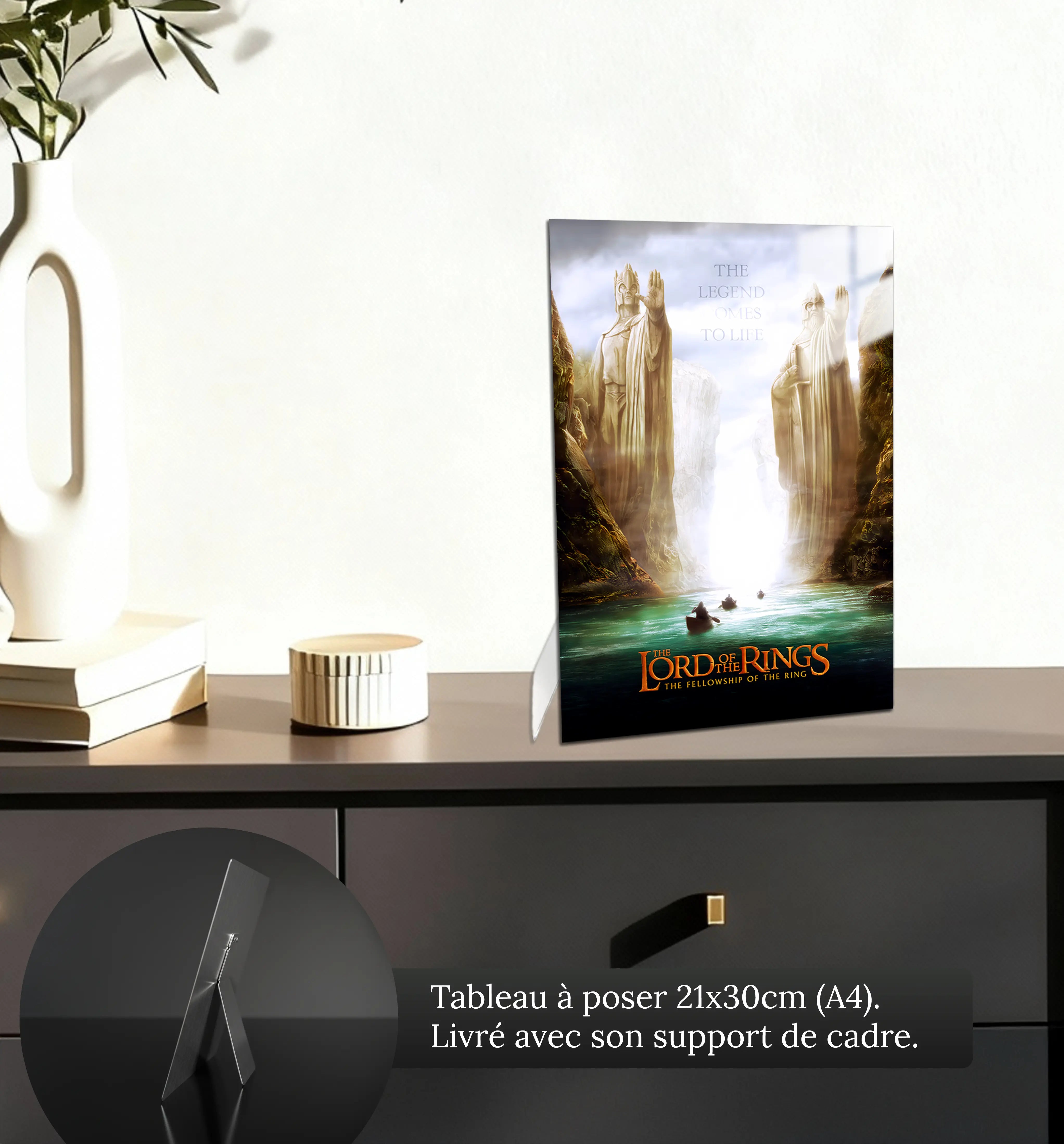 tableau-le-seigneur-des-anneaux-La-Communaute-de-l-anneau-petit-format-a-poser-sur-meuble | DreamWay