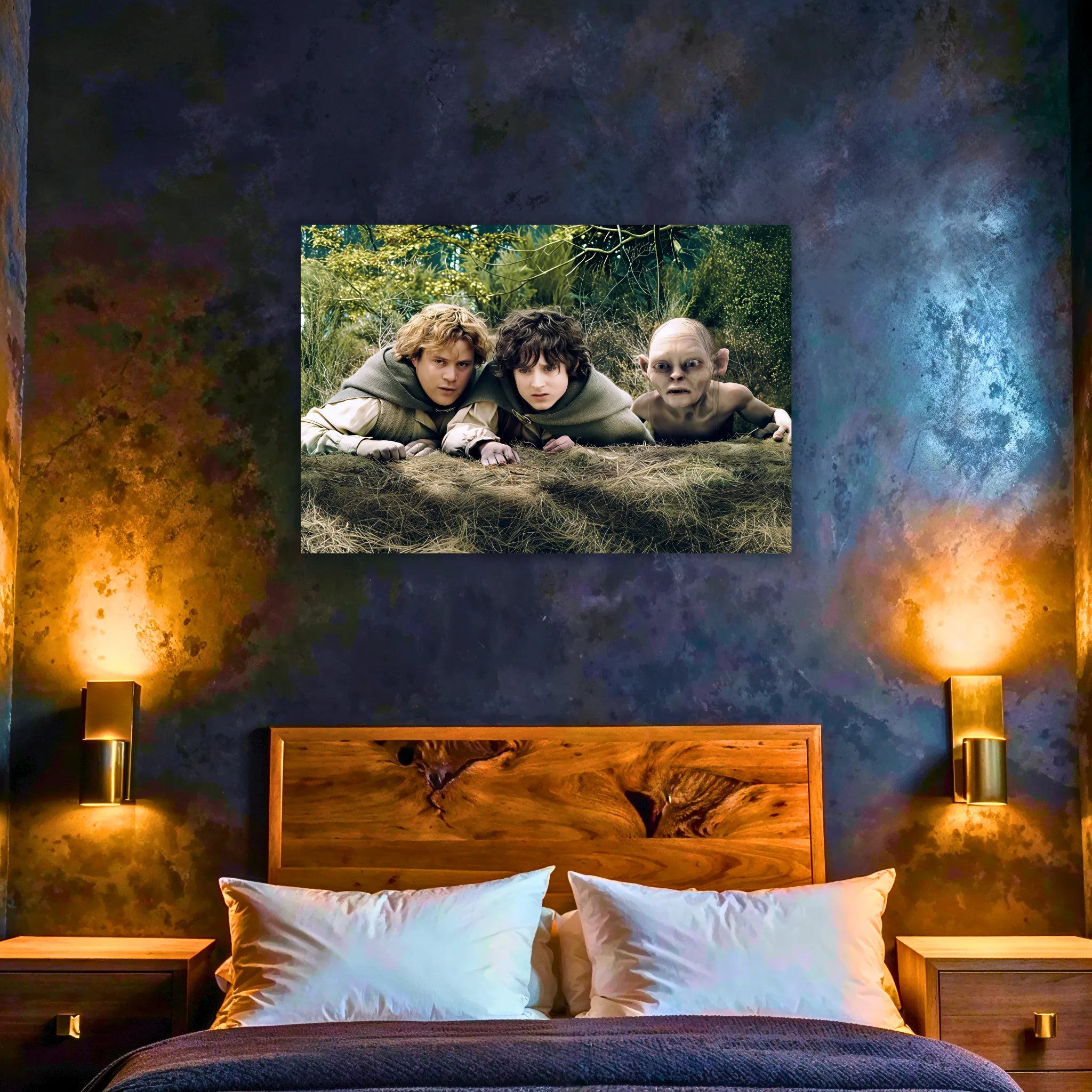 Tableau Le Seigneur Des Anneaux Frodon Et Gollum Et Sam