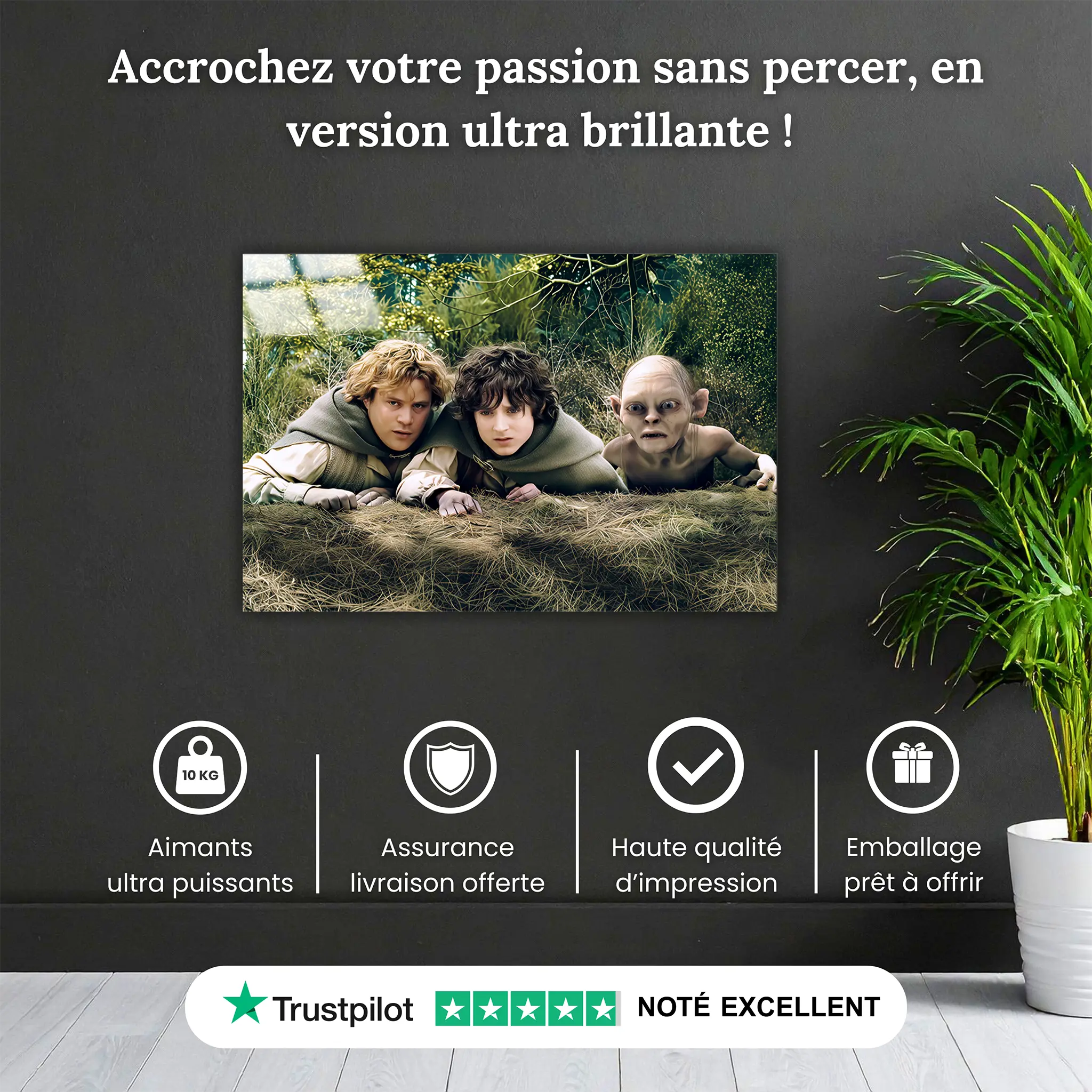 tableau-le-seigneur-des-anneaux-frodon-et-gollum-et-sam-pourquoi-acheter | DreamWay