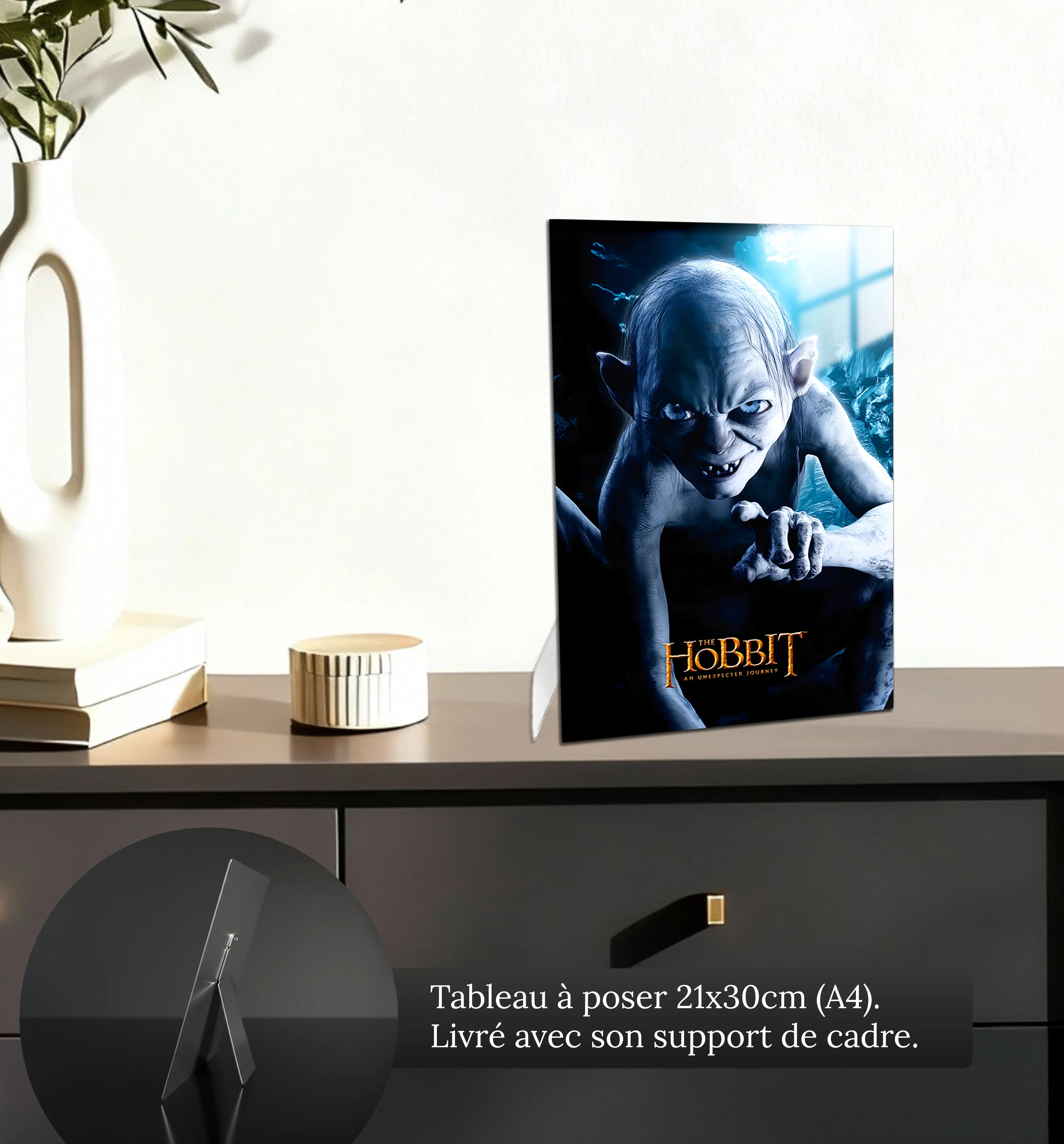 tableau-le-seigneur-des-anneaux-gollum-petit-format-a-poser-sur-meuble | DreamWay