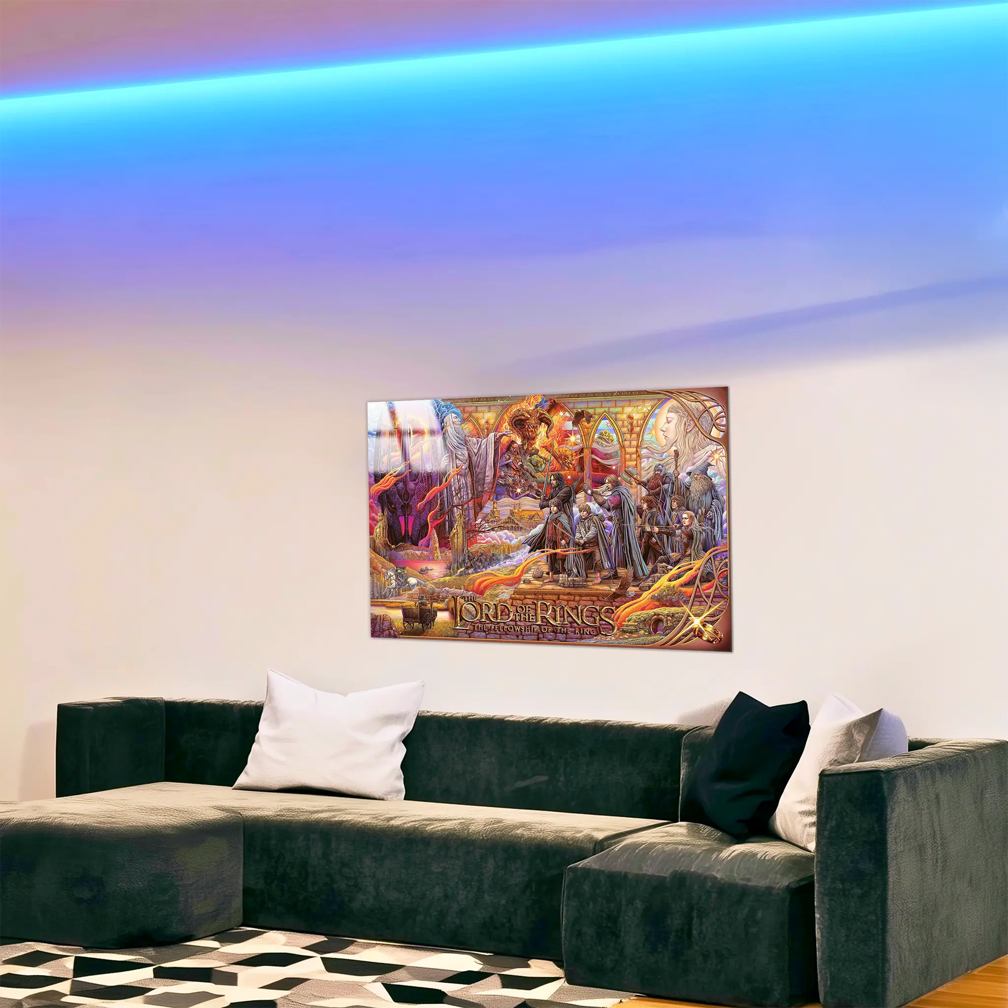 tableau-le-seigneur-des-anneaux-illustration-dans-le-salon | DreamWay