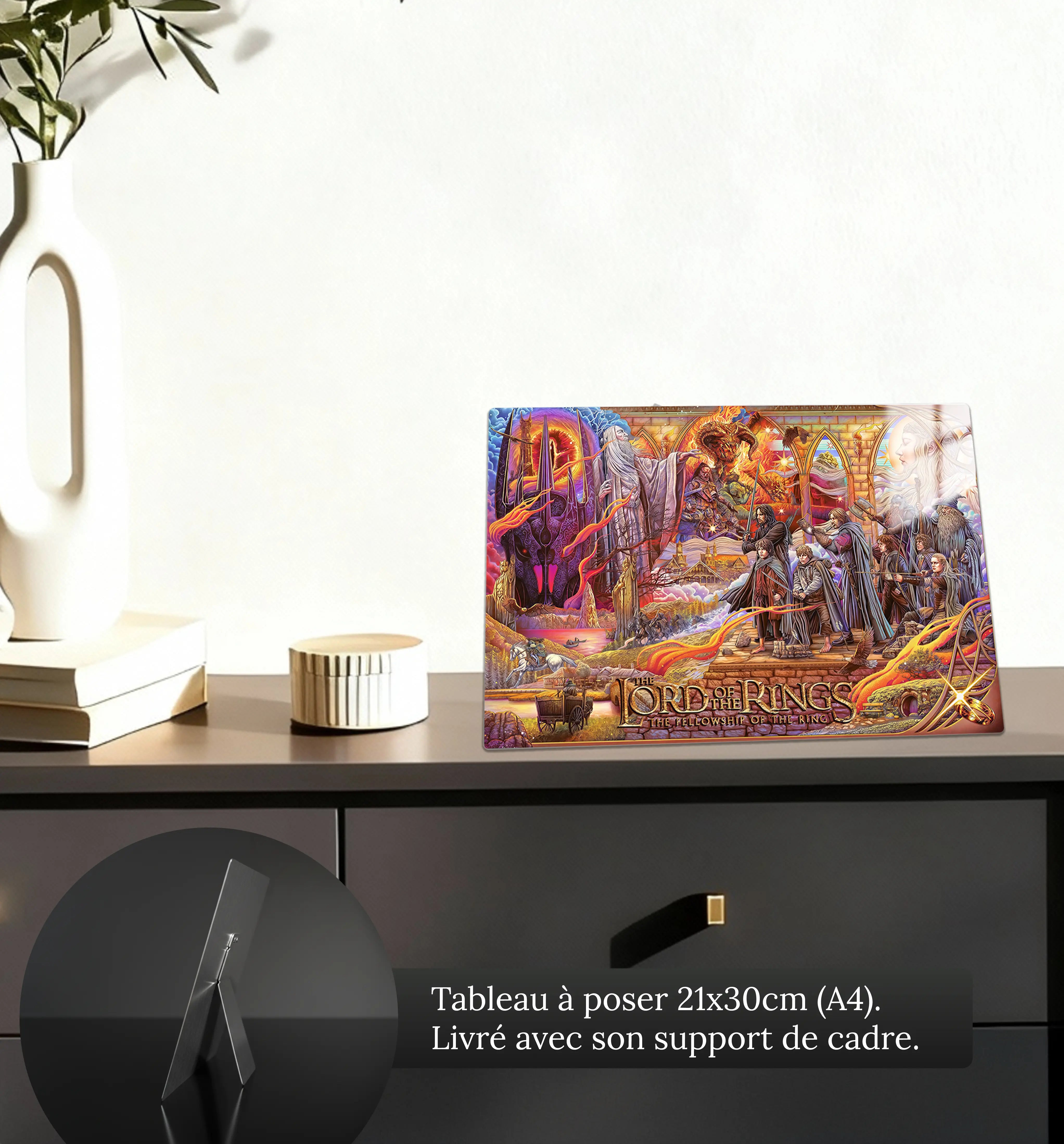 tableau-le-seigneur-des-anneaux-illustration-petit-format-a-poser-sur-meuble | DreamWay