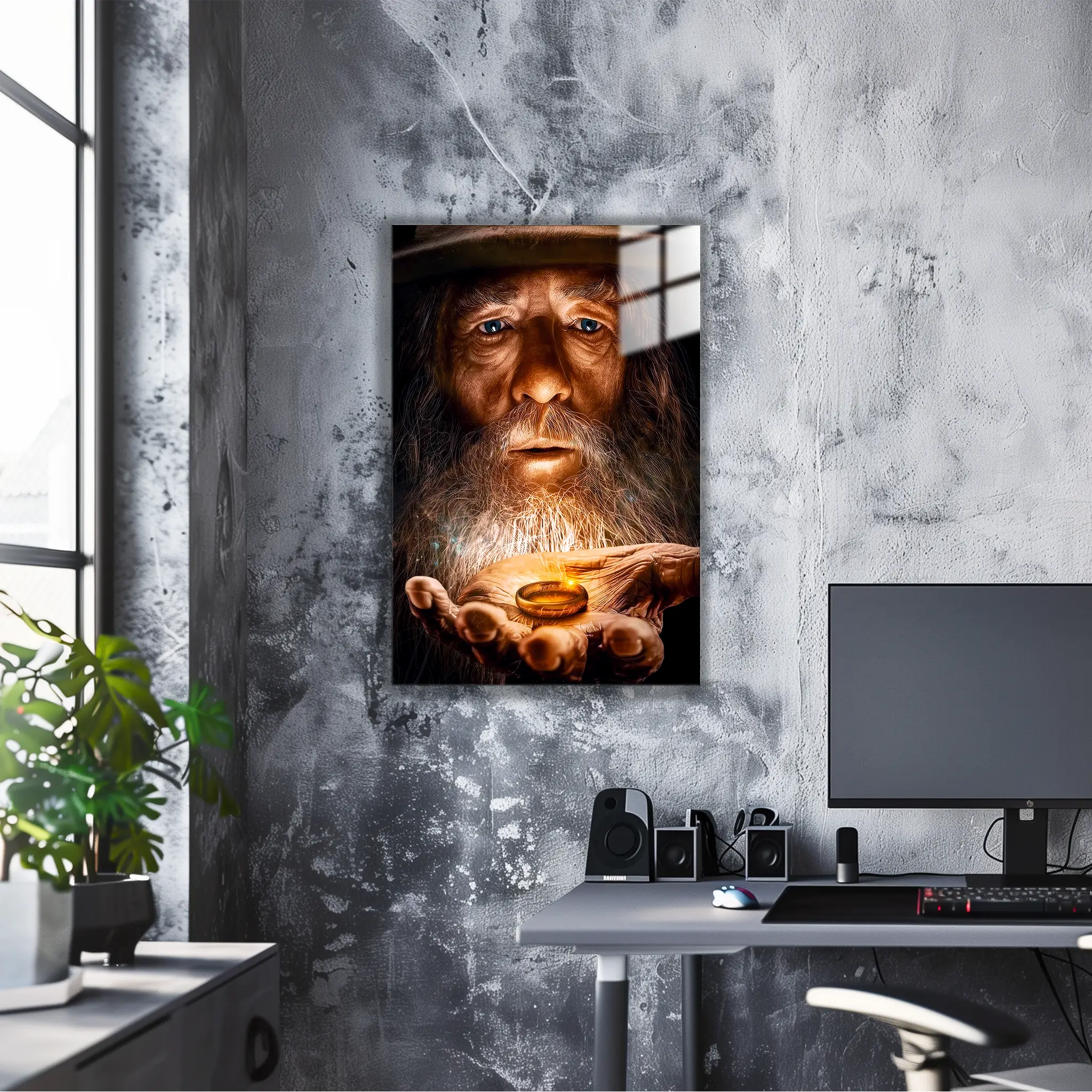 tableau-le-seigneur-des-anneaux-l-anneau-et-gandalf | DreamWay
