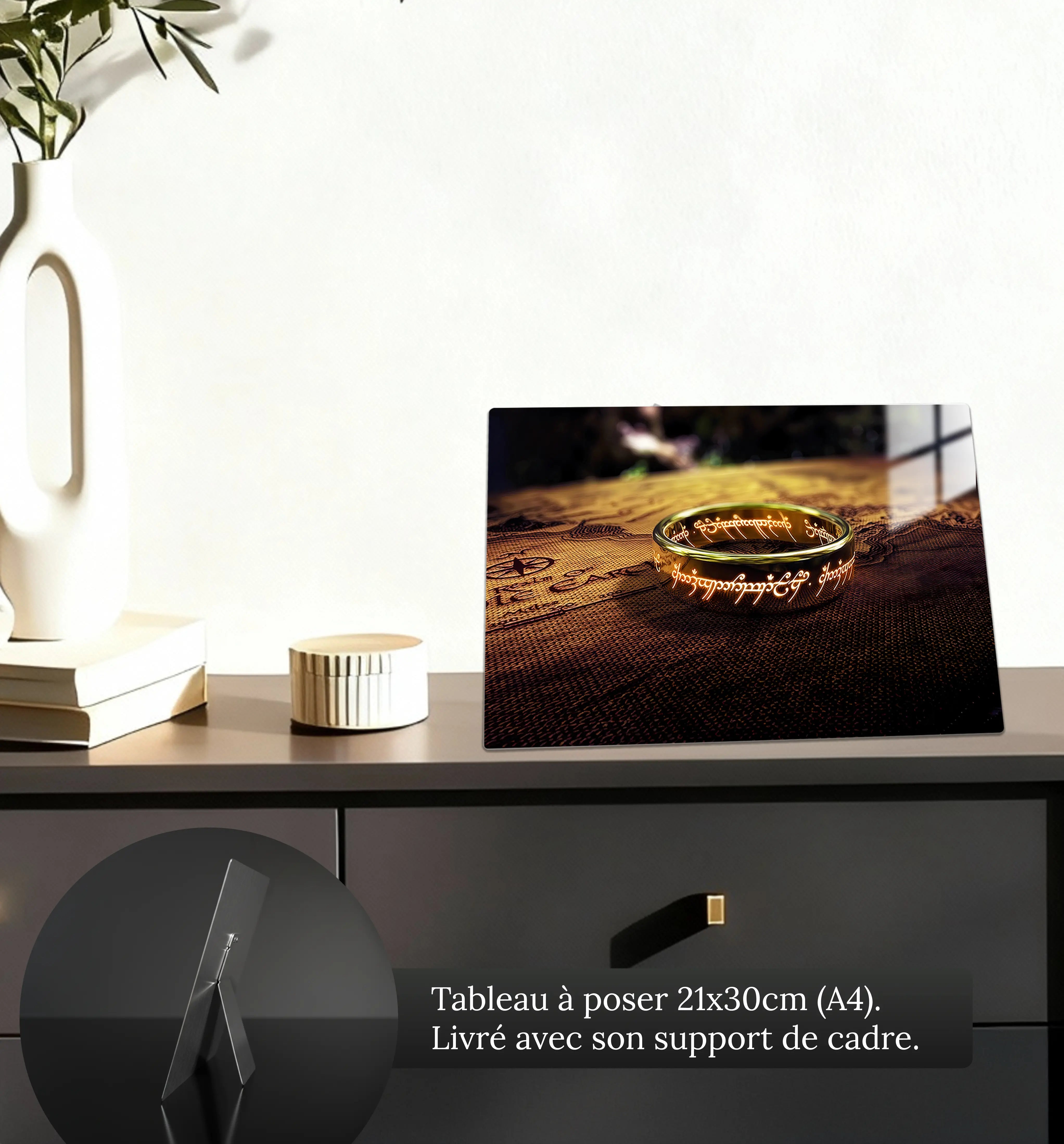 tableau-le-seigneur-des-anneaux-l-anneau-unique-petit-format-a-poser-sur-meuble | DreamWay