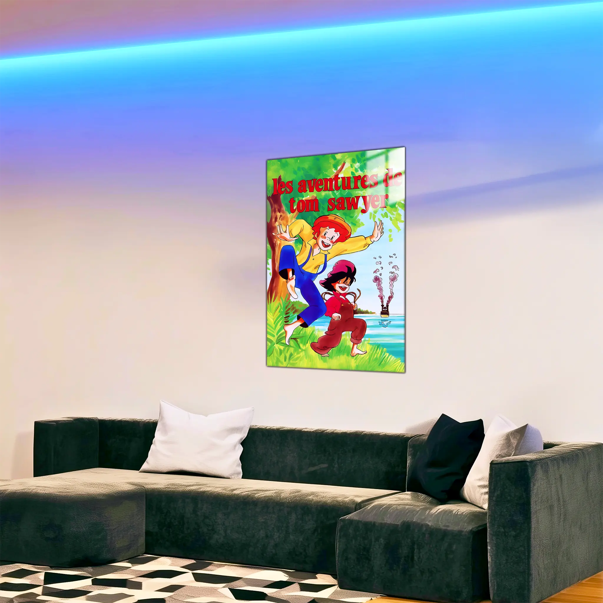 tableau-les-aventures-de-tom-sawyer-dans-le-salon | DreamWay