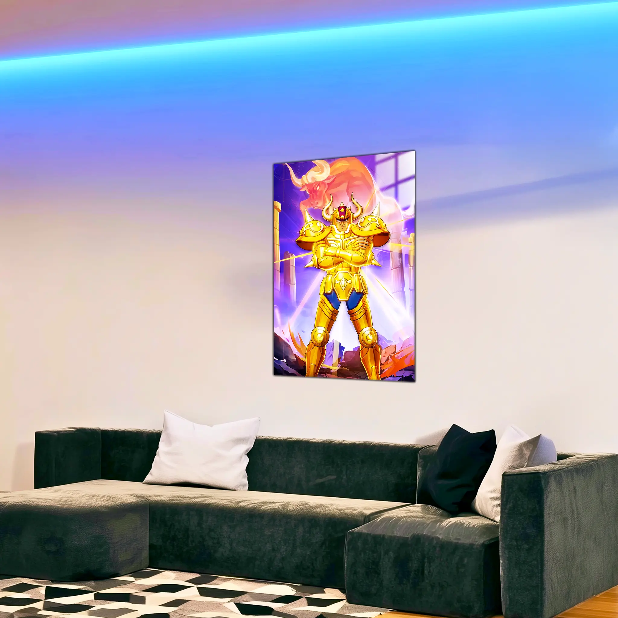 tableau-les-chevaliers-du-zodiaque-aldebaran-du-taureau-dans-le-salon | DreamWay