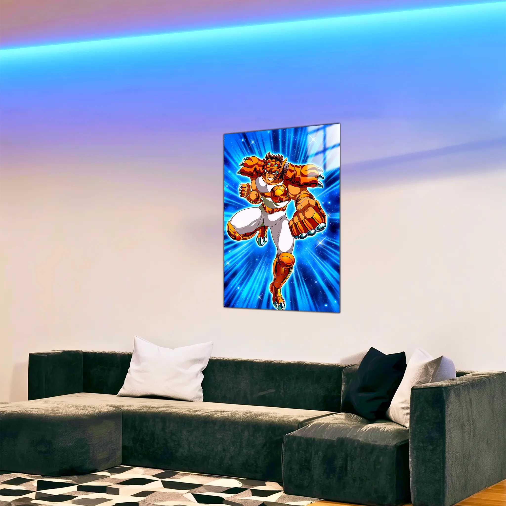 tableau-les-chevaliers-du-zodiaque-ban-du-petit-lion-dans-le-salon | DreamWay