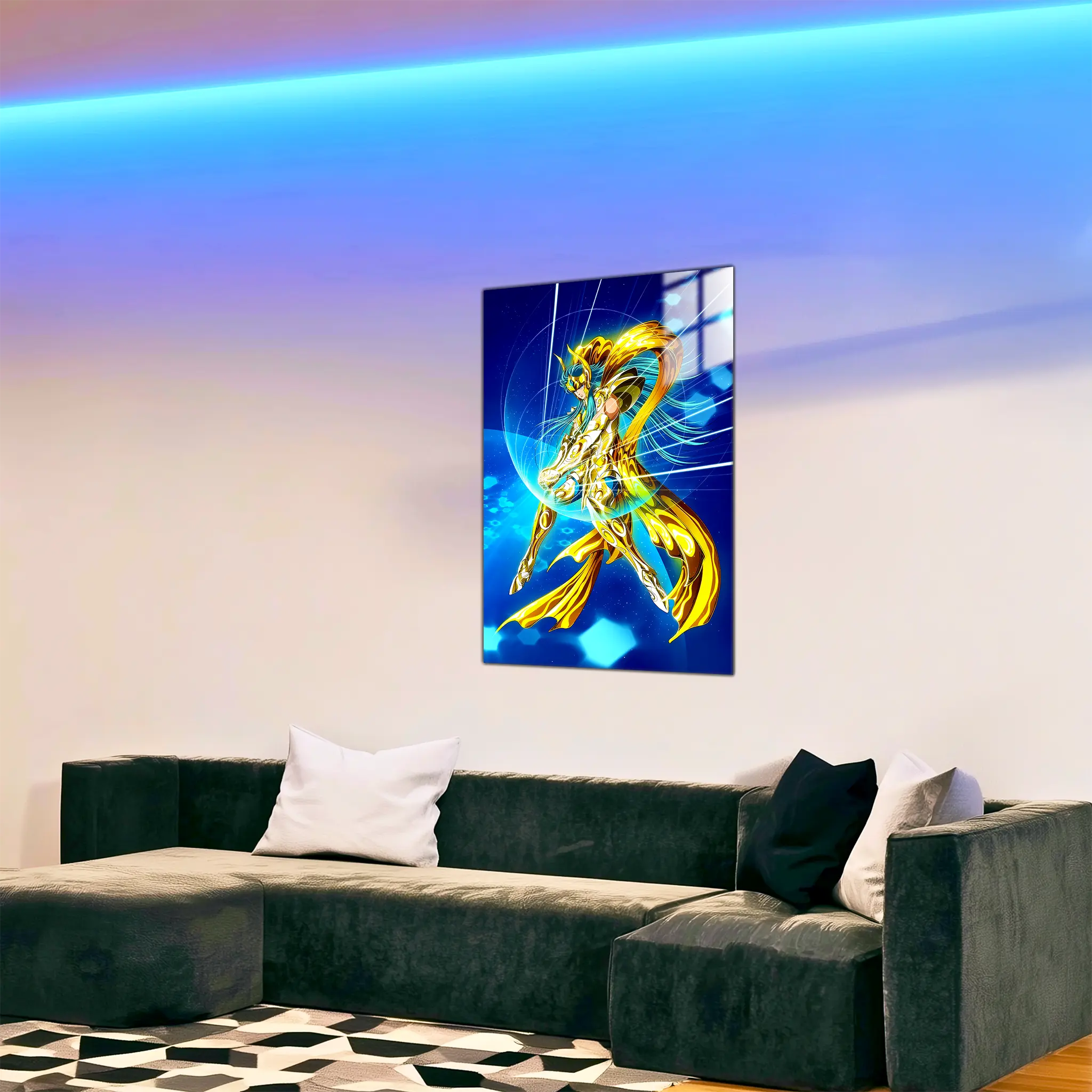 tableau-les-chevaliers-du-zodiaque-camus-du-verseau-dans-le-salon | DreamWay