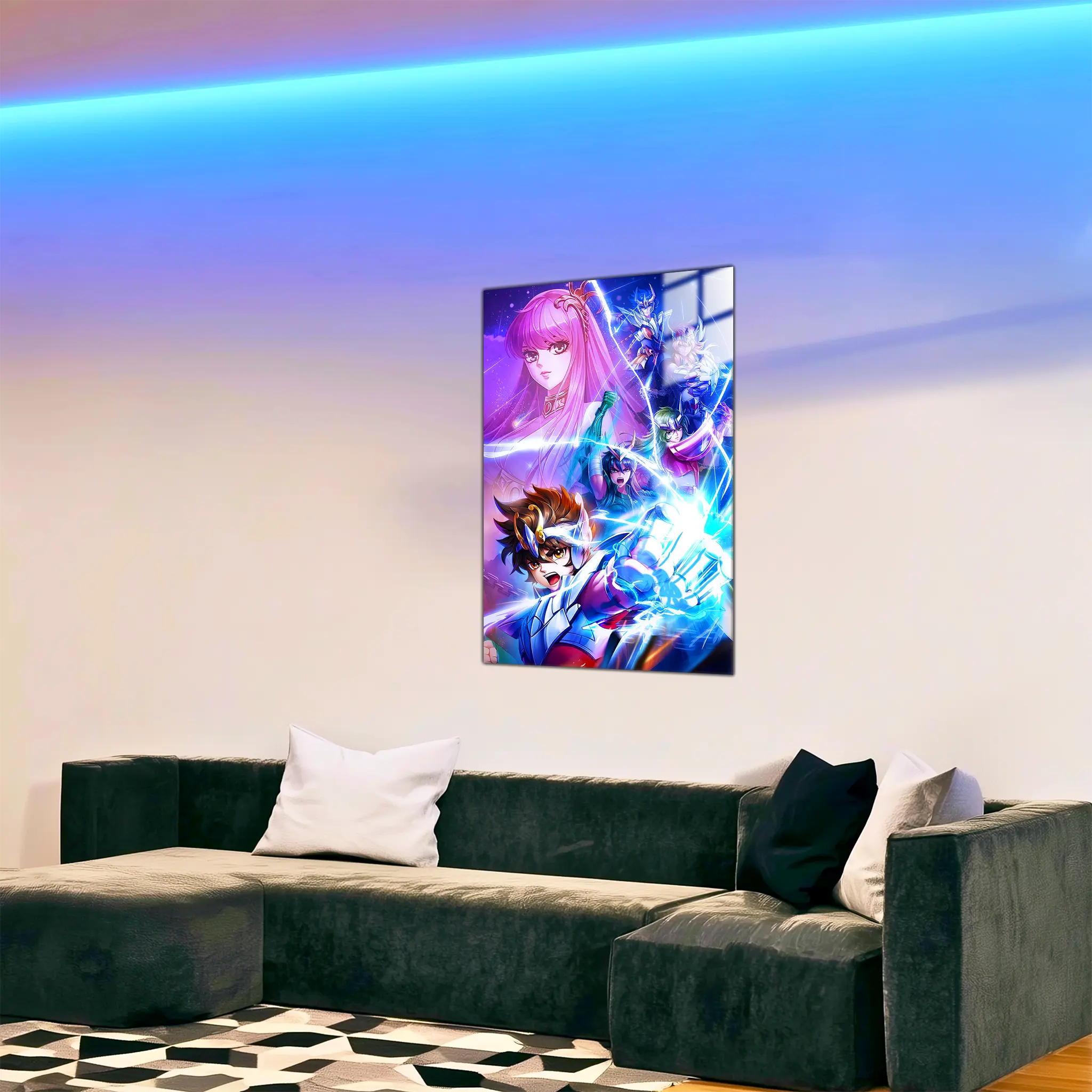 tableau-les-chevaliers-du-zodiaque-heros-dans-le-salon | DreamWay