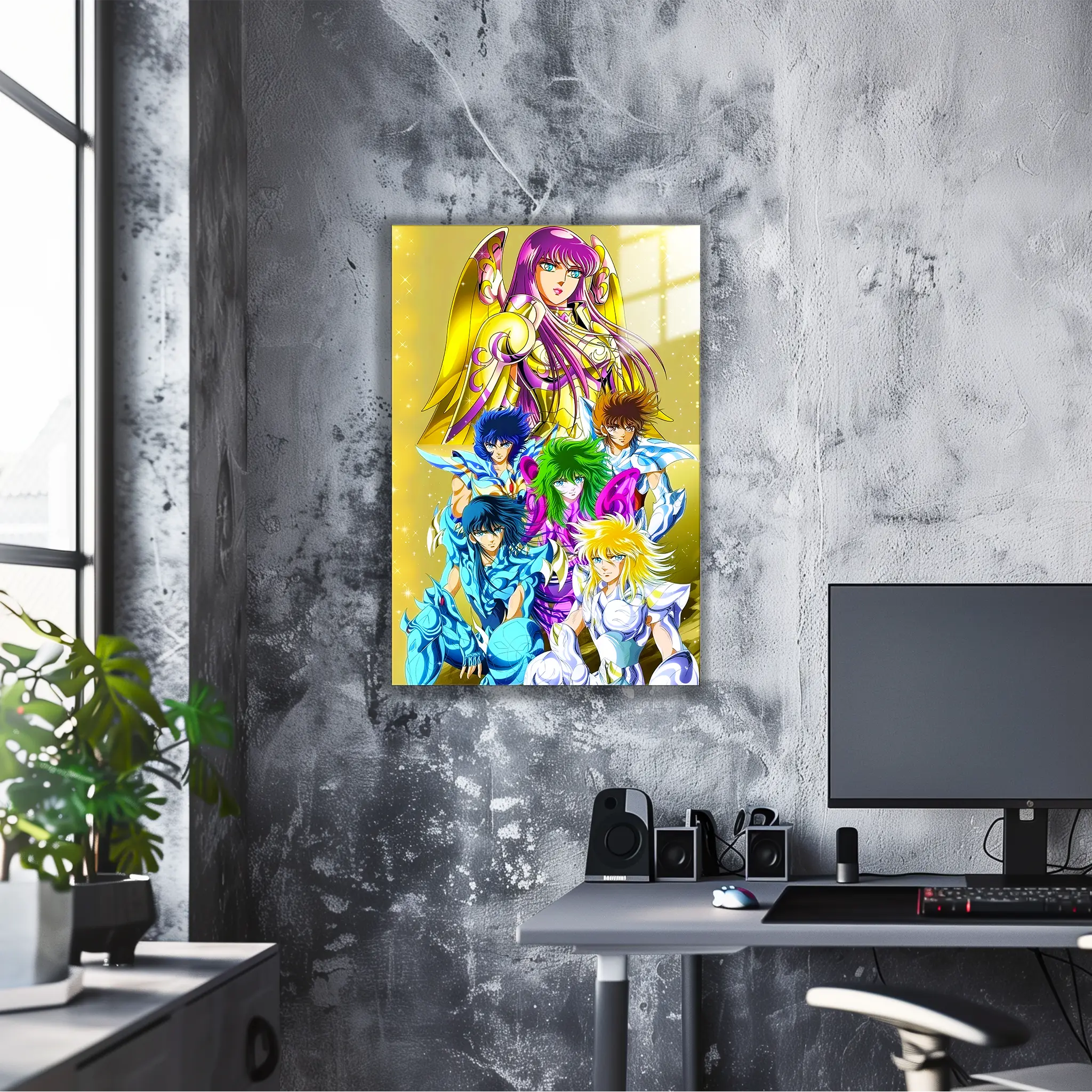 Tableau Les Chevaliers Du Zodiaque Héros Emblématiques Portrait