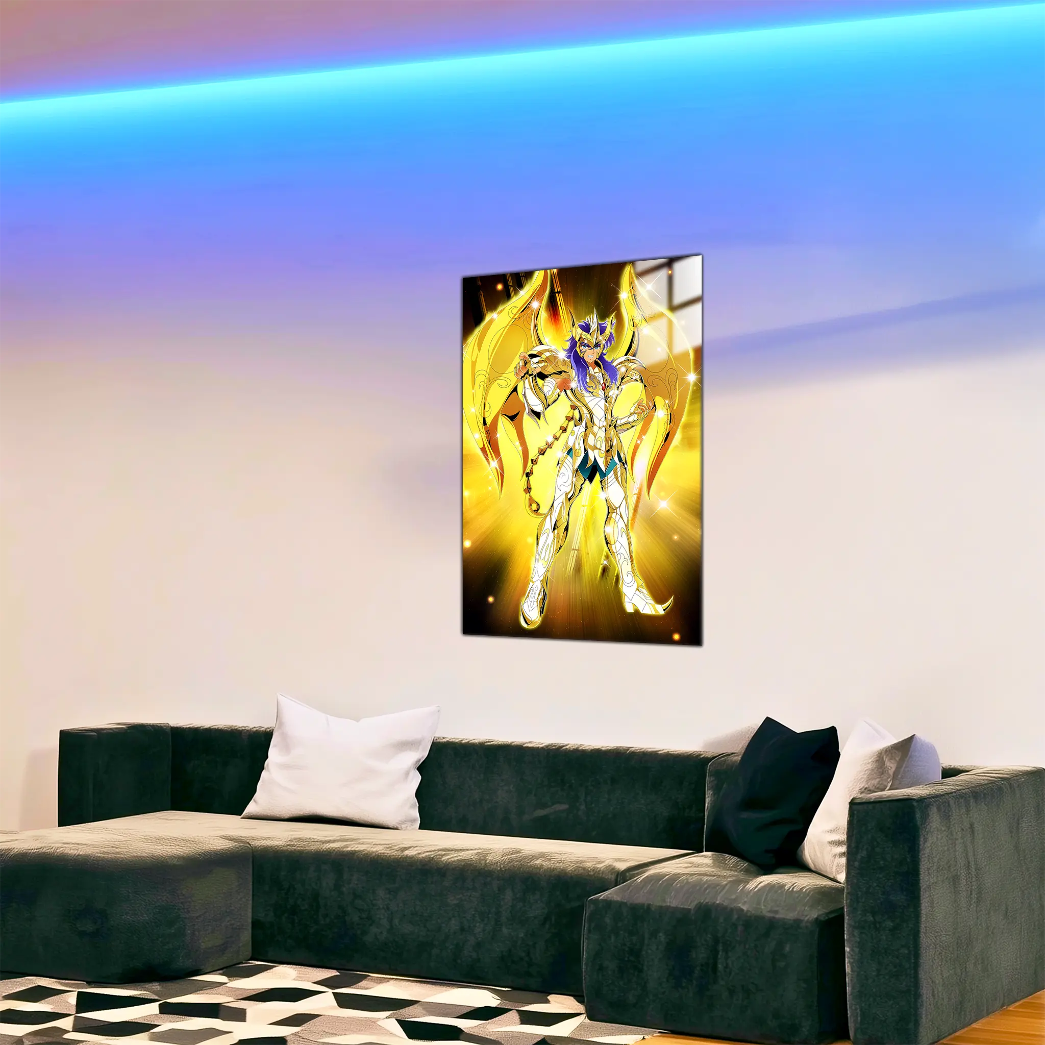 tableau-les-chevaliers-du-zodiaque-milo-scorpion-dans-le-salon | DreamWay