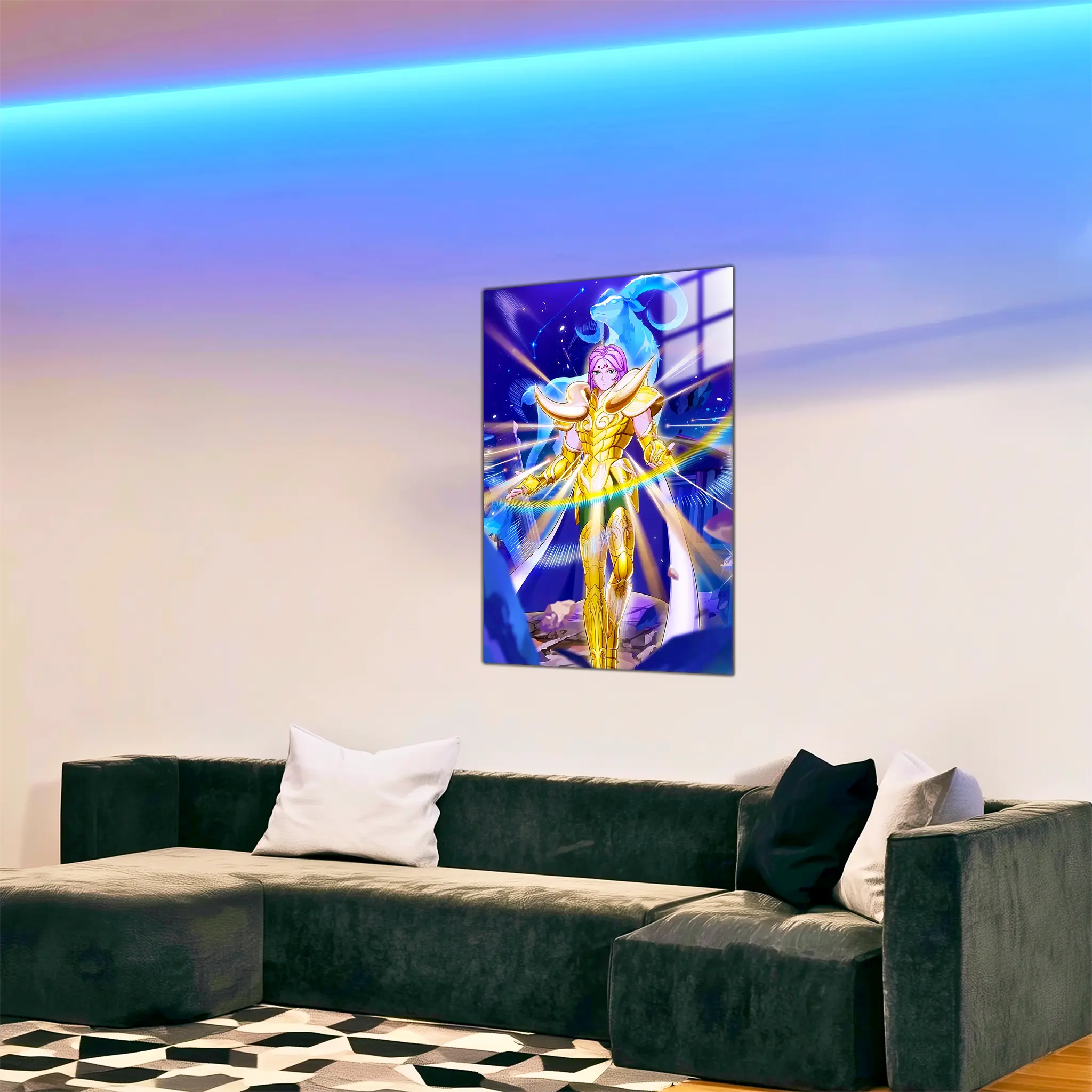 tableau-les-chevaliers-du-zodiaque-mu-du-belier-dans-le-salon | DreamWay