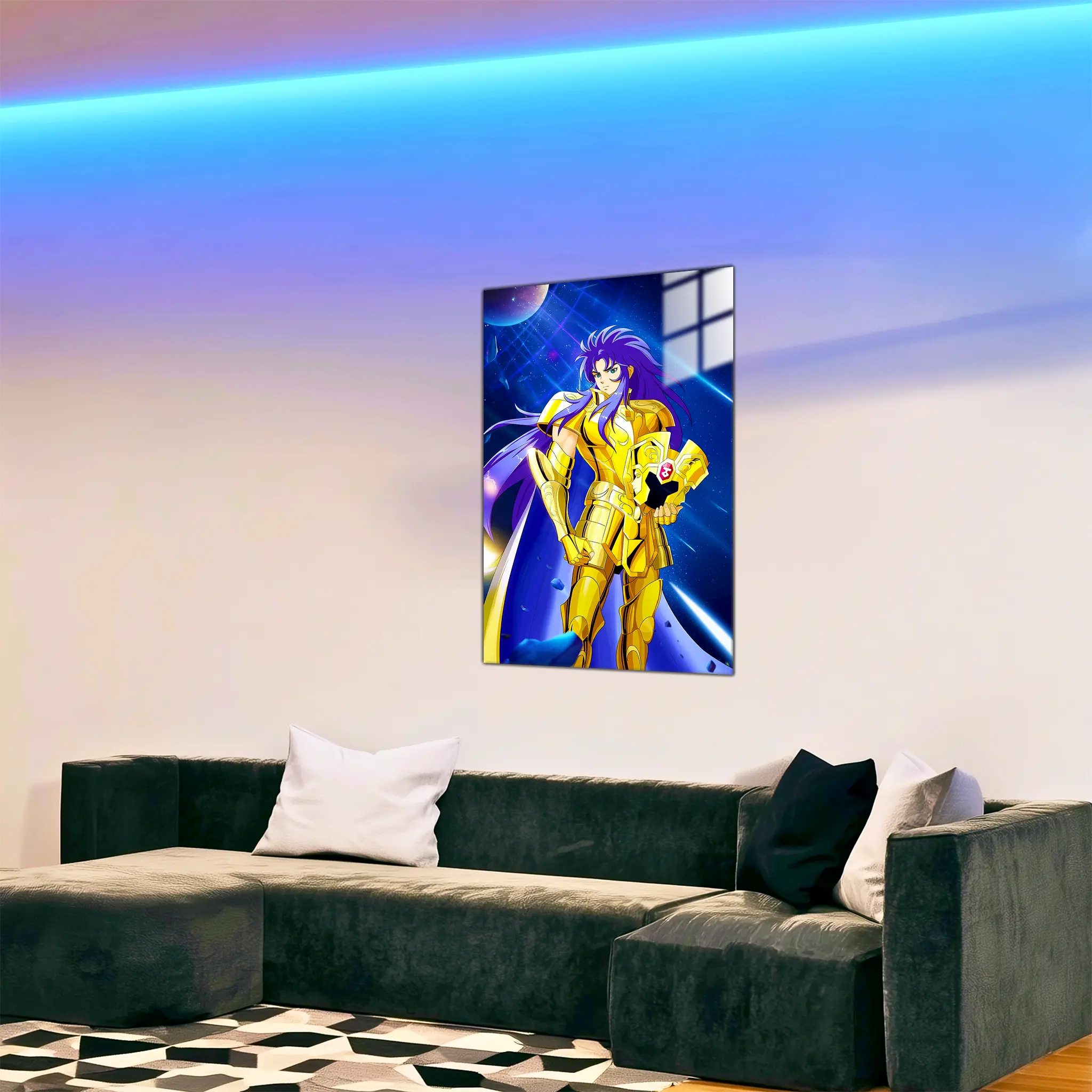 tableau-les-chevaliers-du-zodiaque-saga-des-gemeaux-dans-le-salon | DreamWay