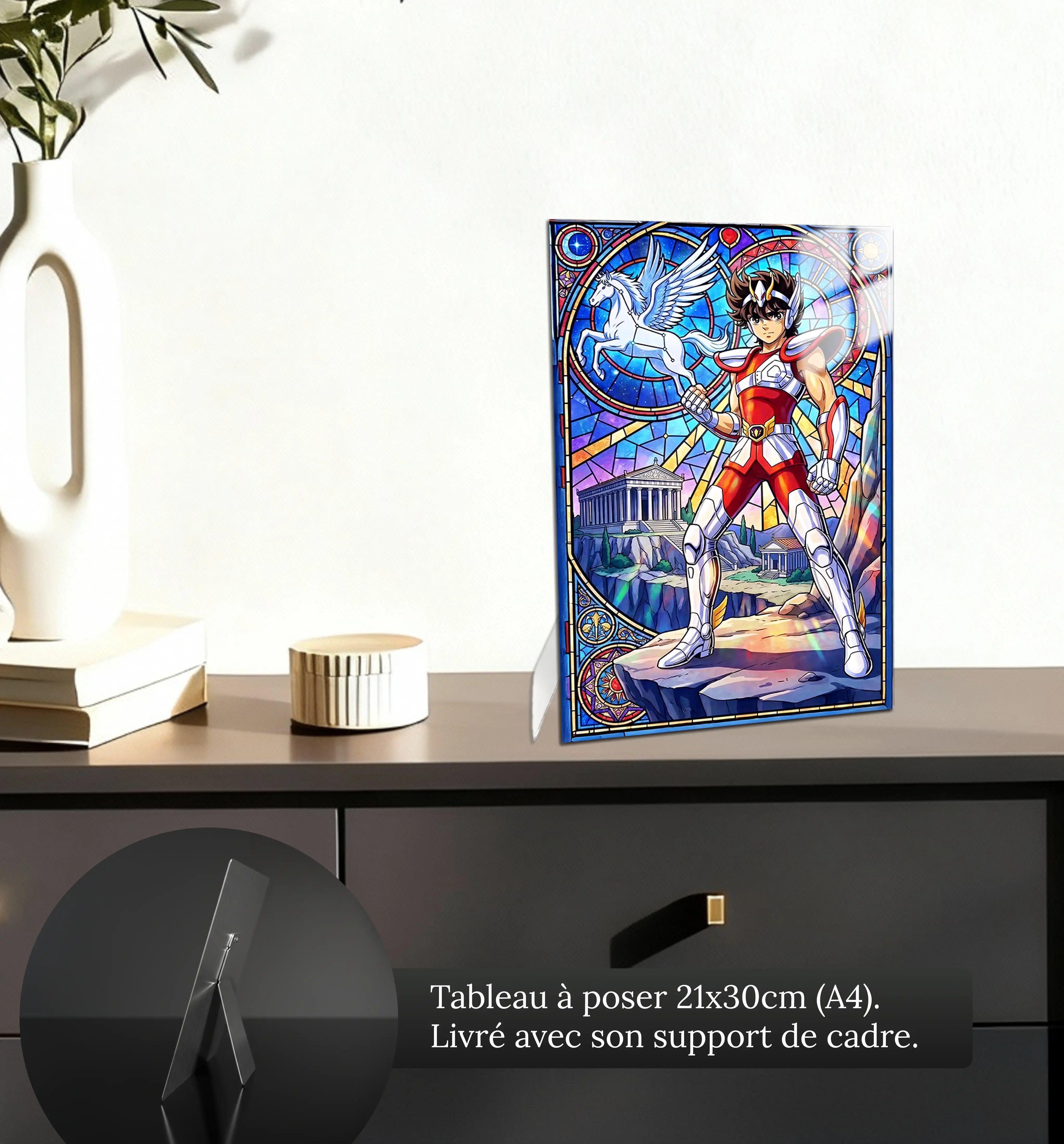 Tableau Les Chevaliers Du Zodiaque Saint Seiya Vitrail