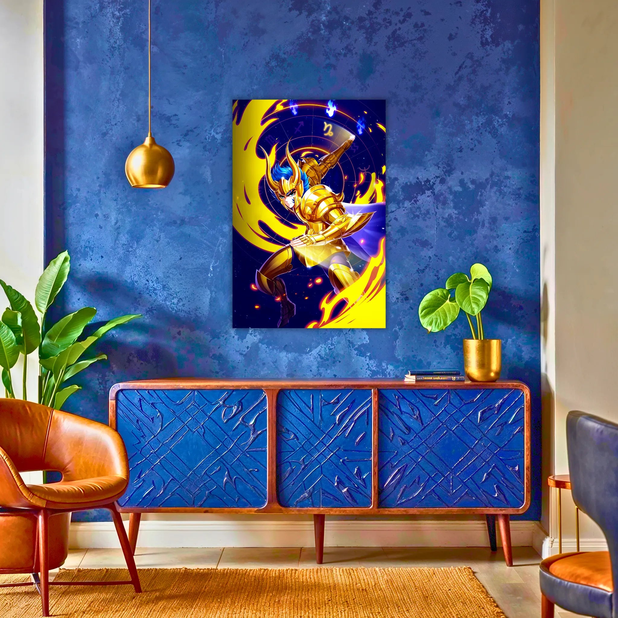 tableau-les-chevaliers-du-zodiaque-shura-du-capricorne-au-dessus-au-du-buffet | DreamWay