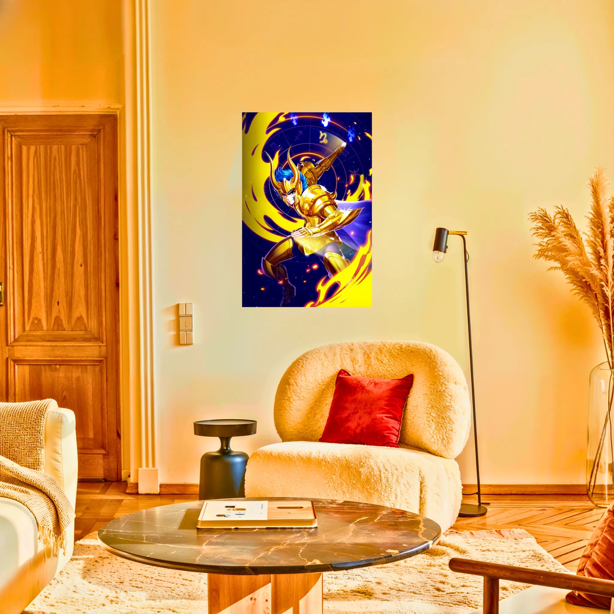 tableau-les-chevaliers-du-zodiaque-shura-du-capricorne-au-salon | DreamWay