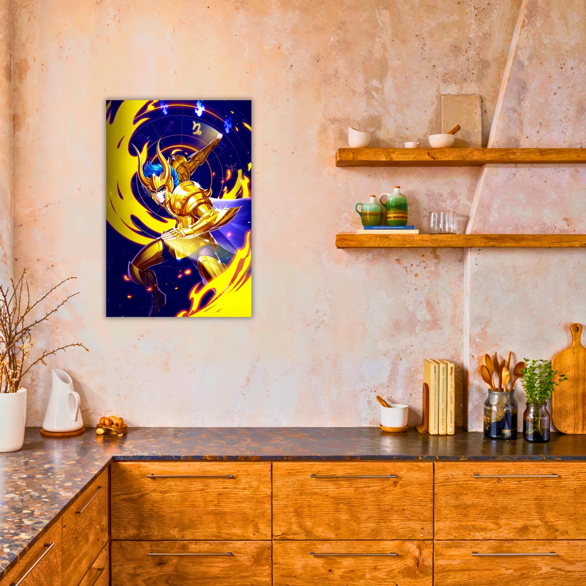 tableau-les-chevaliers-du-zodiaque-shura-du-capricorne-dans-la-cuisine | DreamWay