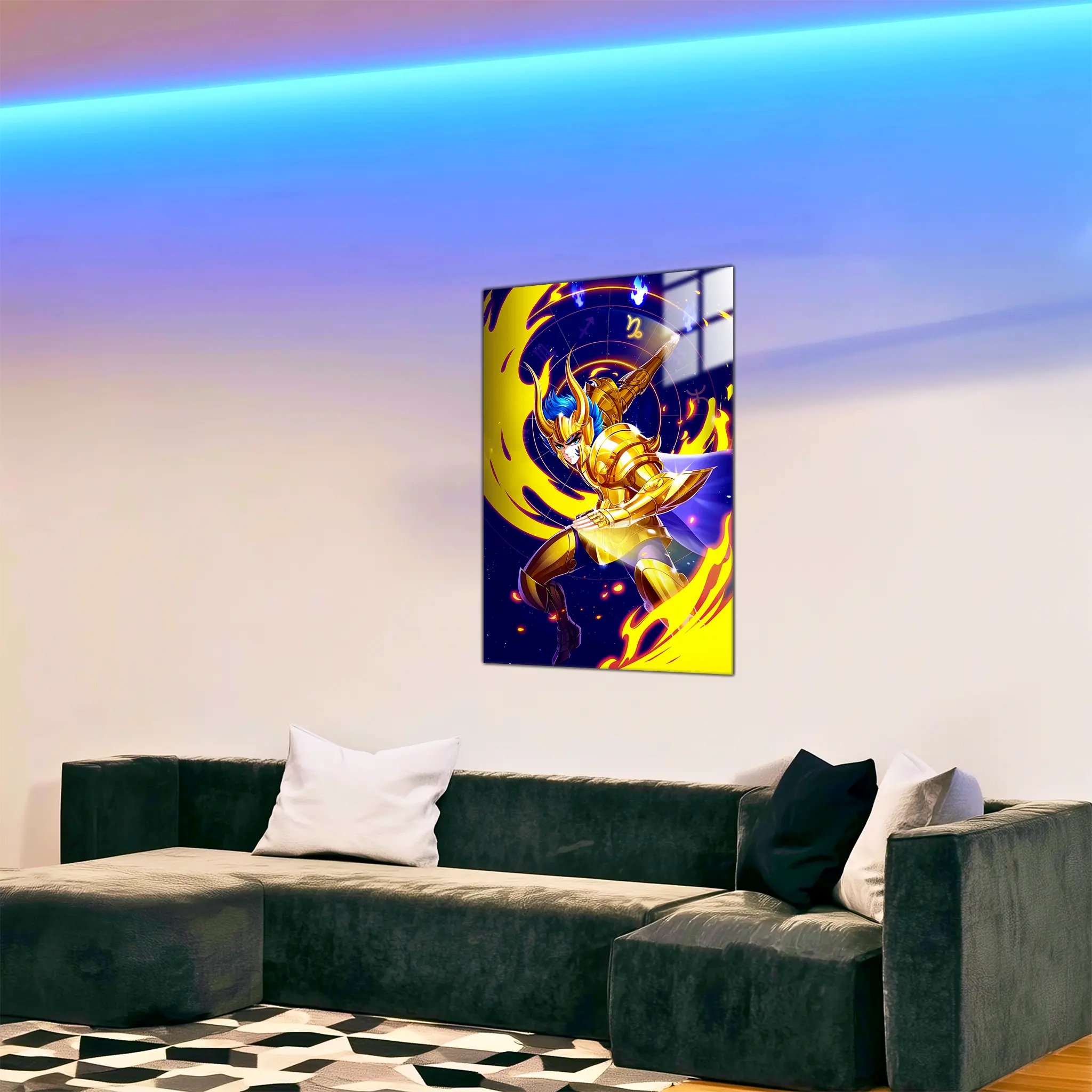 tableau-les-chevaliers-du-zodiaque-shura-du-capricorne-dans-le-salon | DreamWay