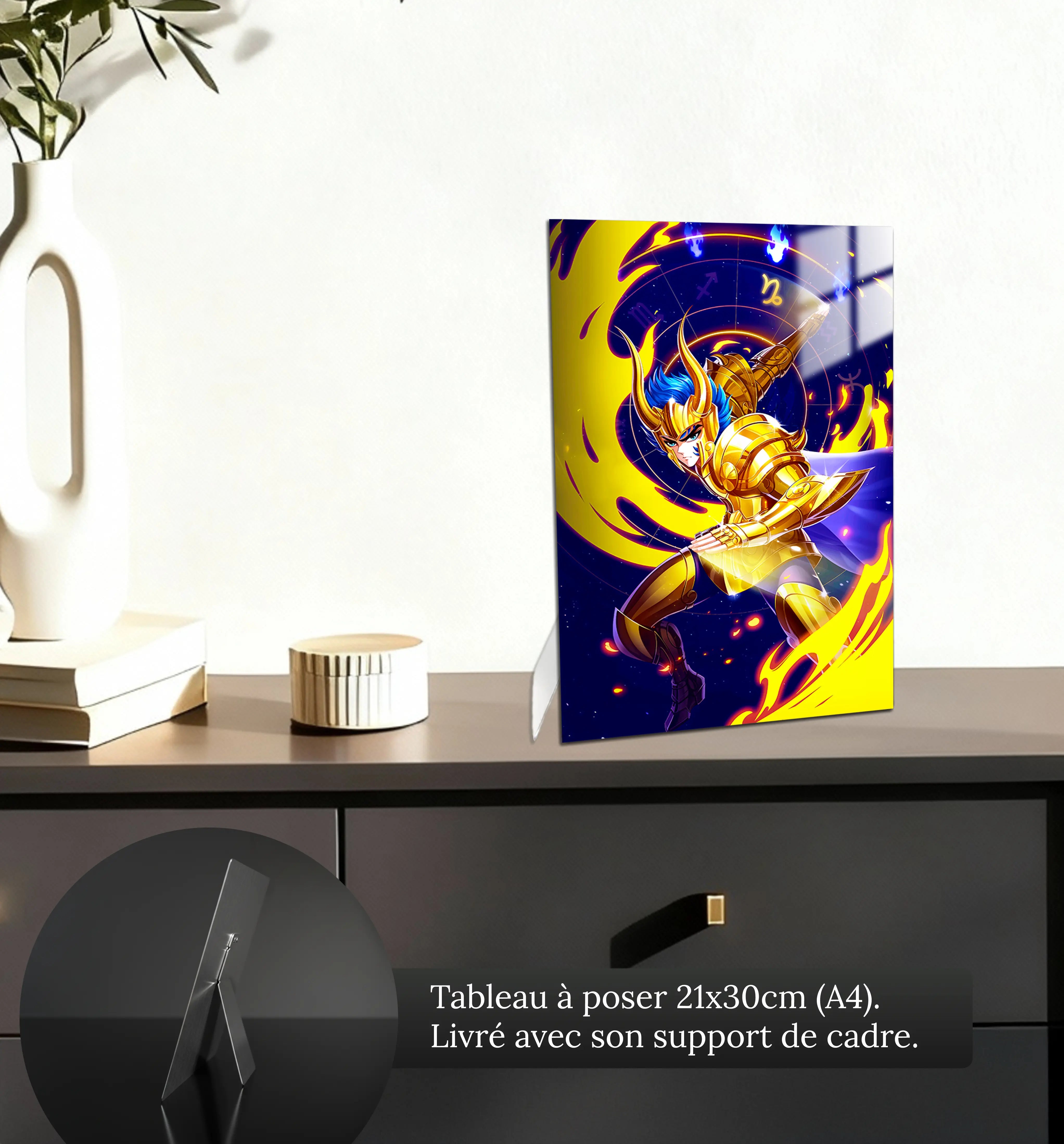 tableau-les-chevaliers-du-zodiaque-shura-du-capricorne-petit-format-a-poser-sur-meuble | DreamWay