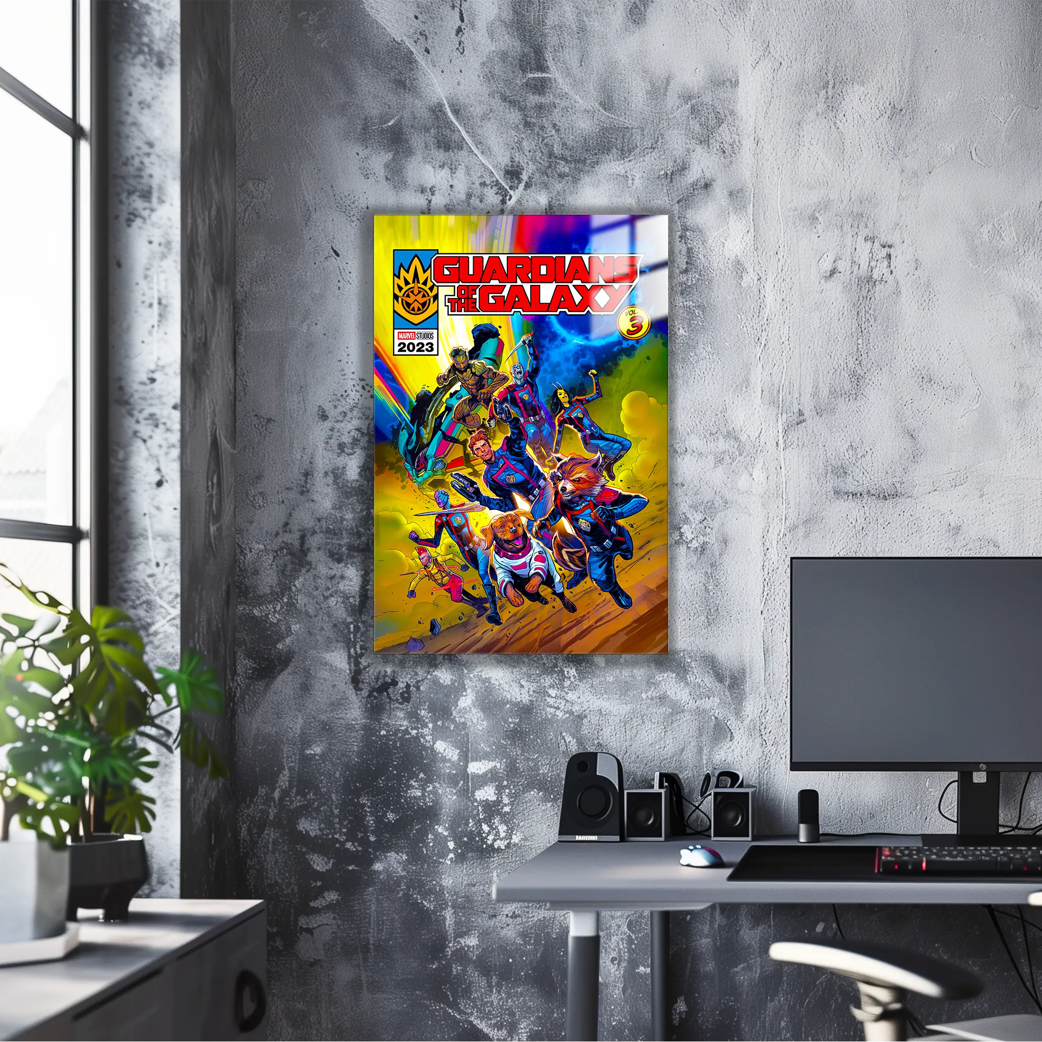 tableau-les-gardiens-de-la-galaxie-bd-dans-le-bureau | DreamWay