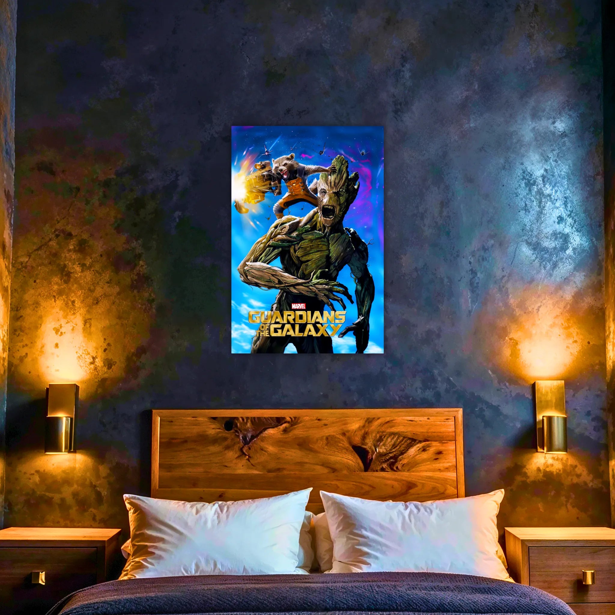 Tableau Les Gardiens De La Galaxie Groot Et Rocket Affiche