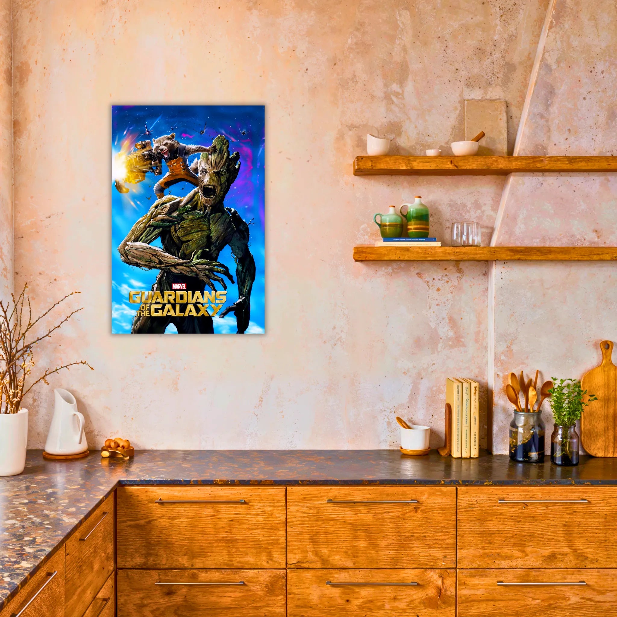 Tableau Les Gardiens De La Galaxie Groot Et Rocket Affiche