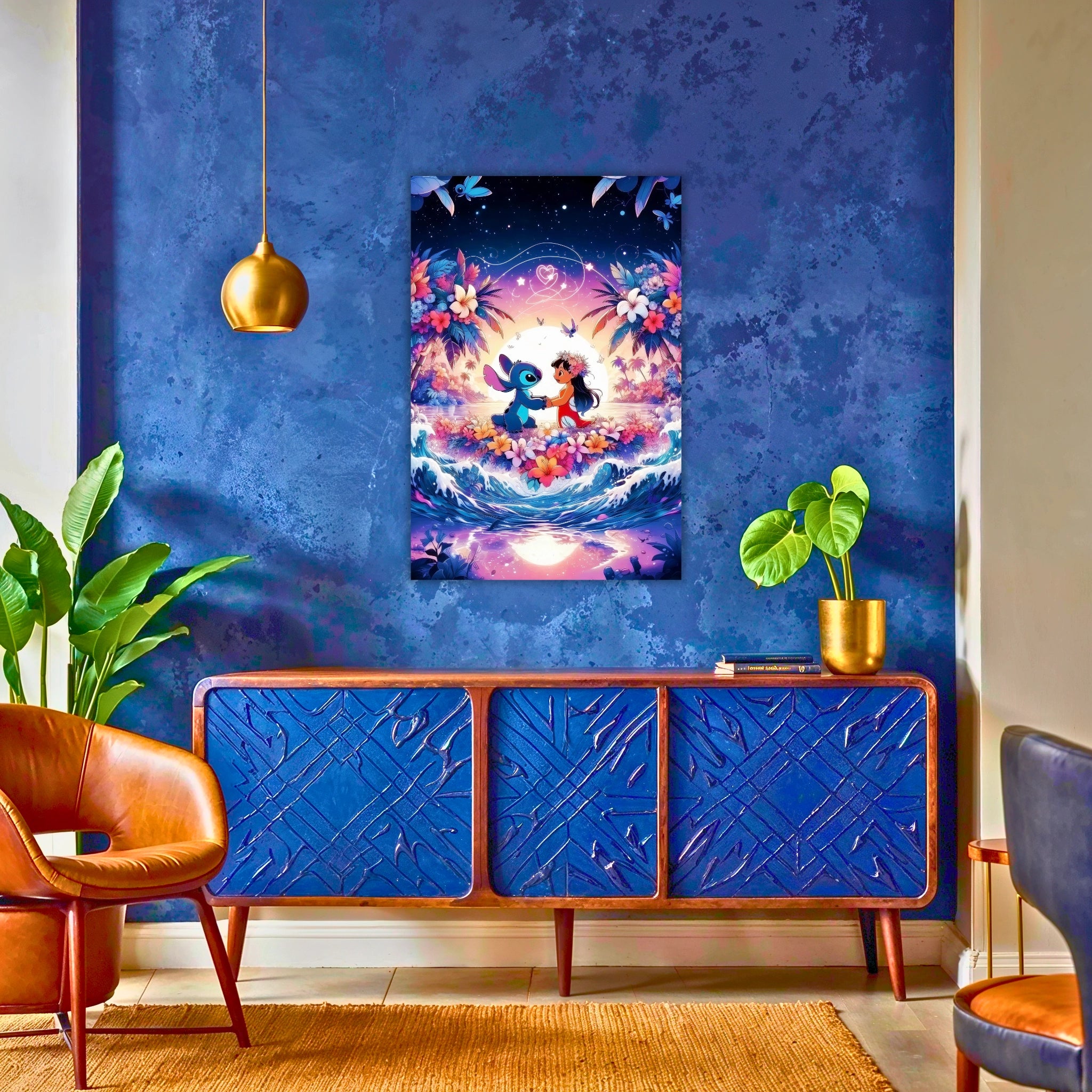 Tableau Lilo Et Stitch Plage Paradisiaque