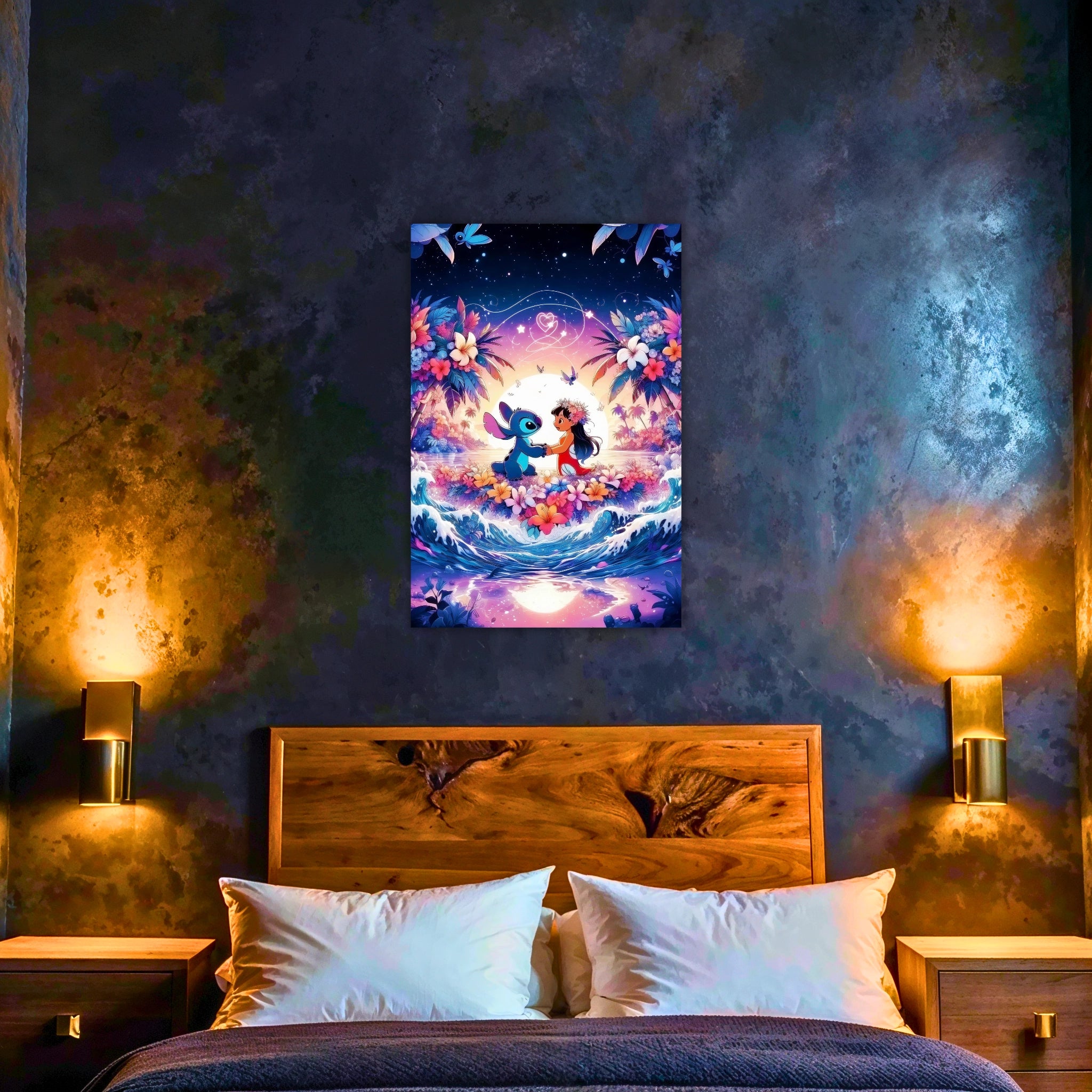 Tableau Lilo Et Stitch Plage Paradisiaque