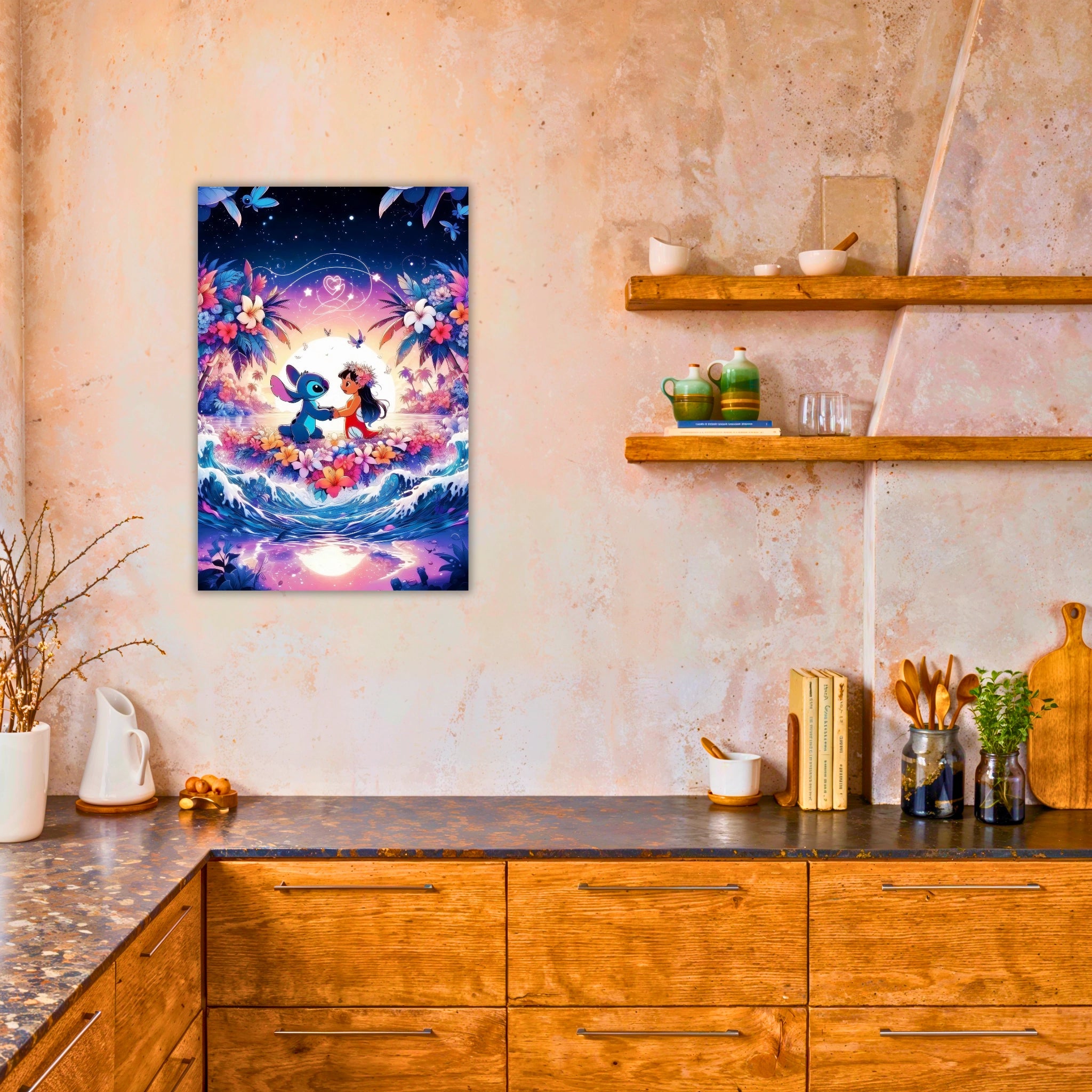 Tableau Lilo Et Stitch Plage Paradisiaque