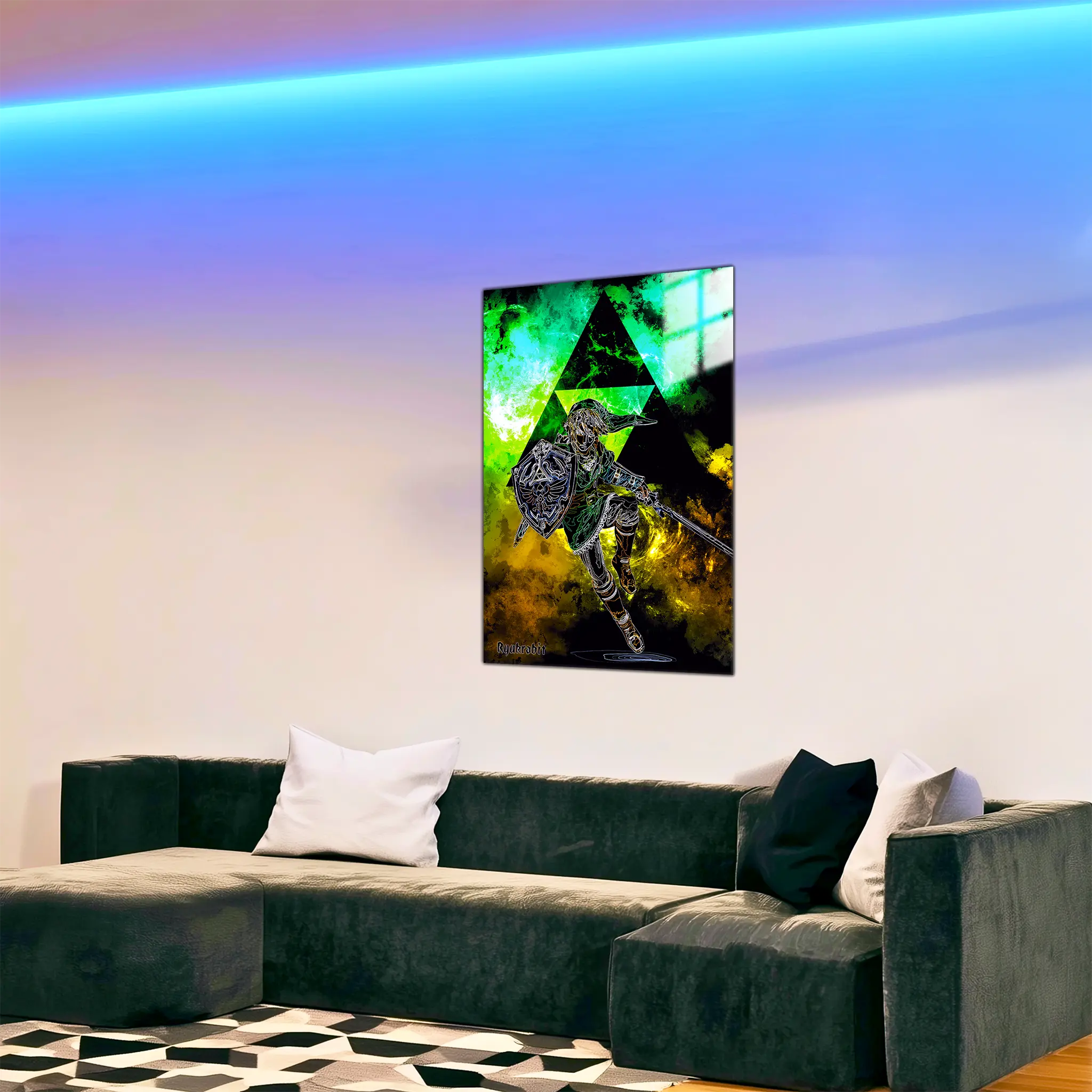 tableau-link-colore-dans-le-salon | DreamWay