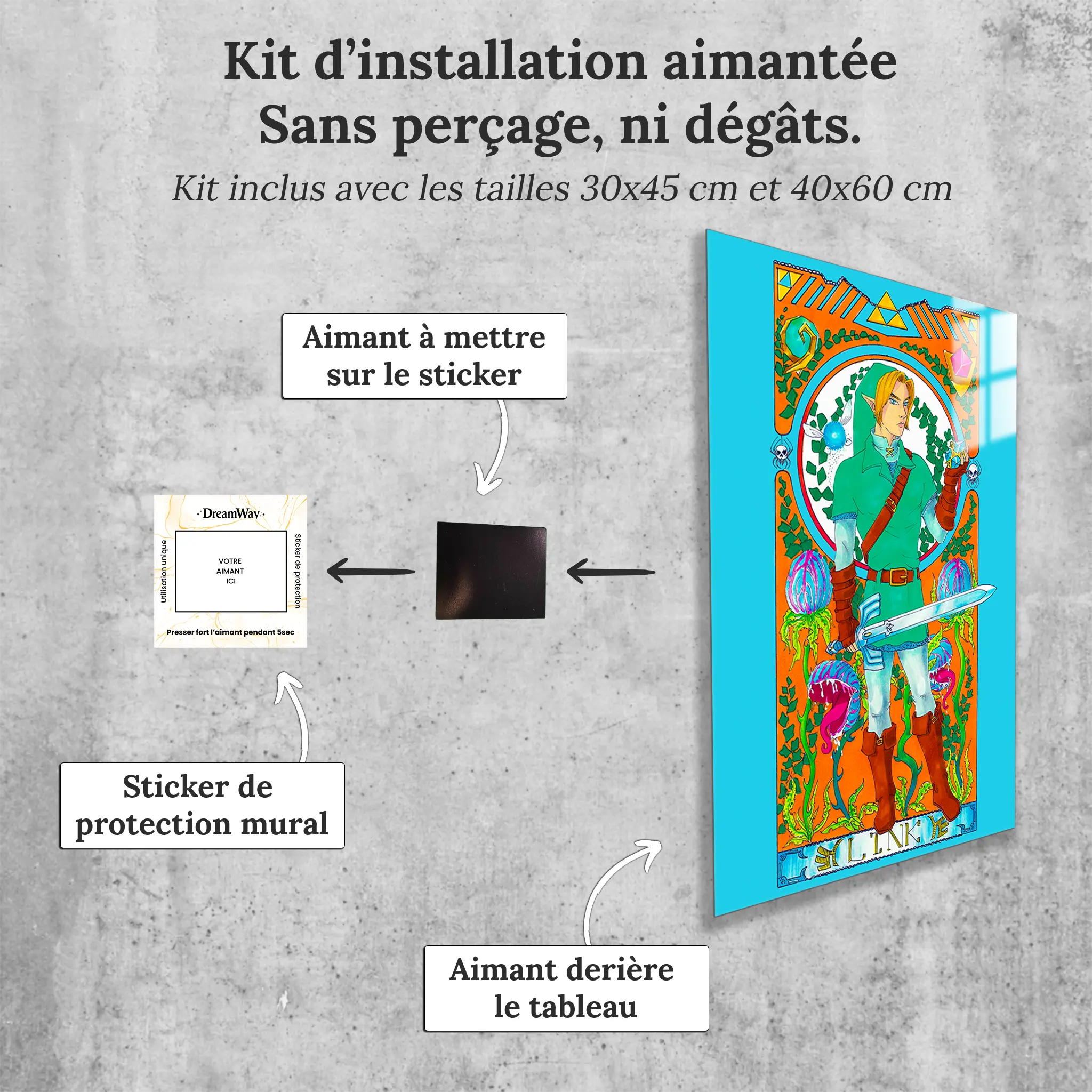 tableau-link-le-valeureux-avec-installation-aimantee | DreamWay