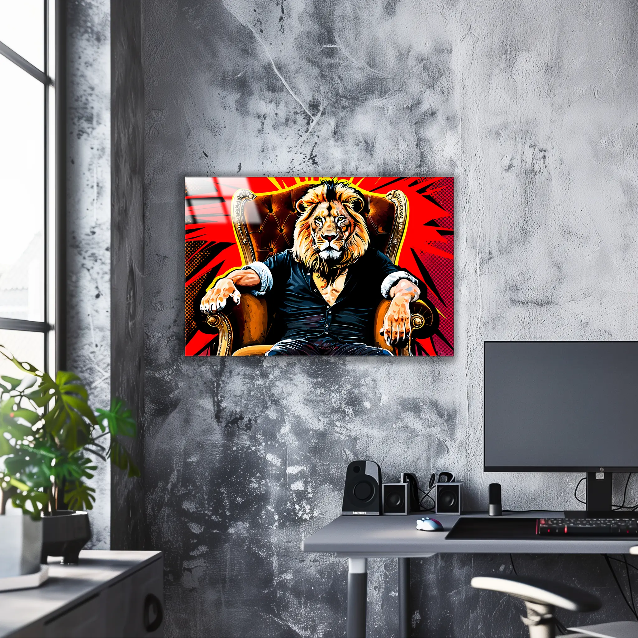 tableau-lion-pop-art | DreamWay