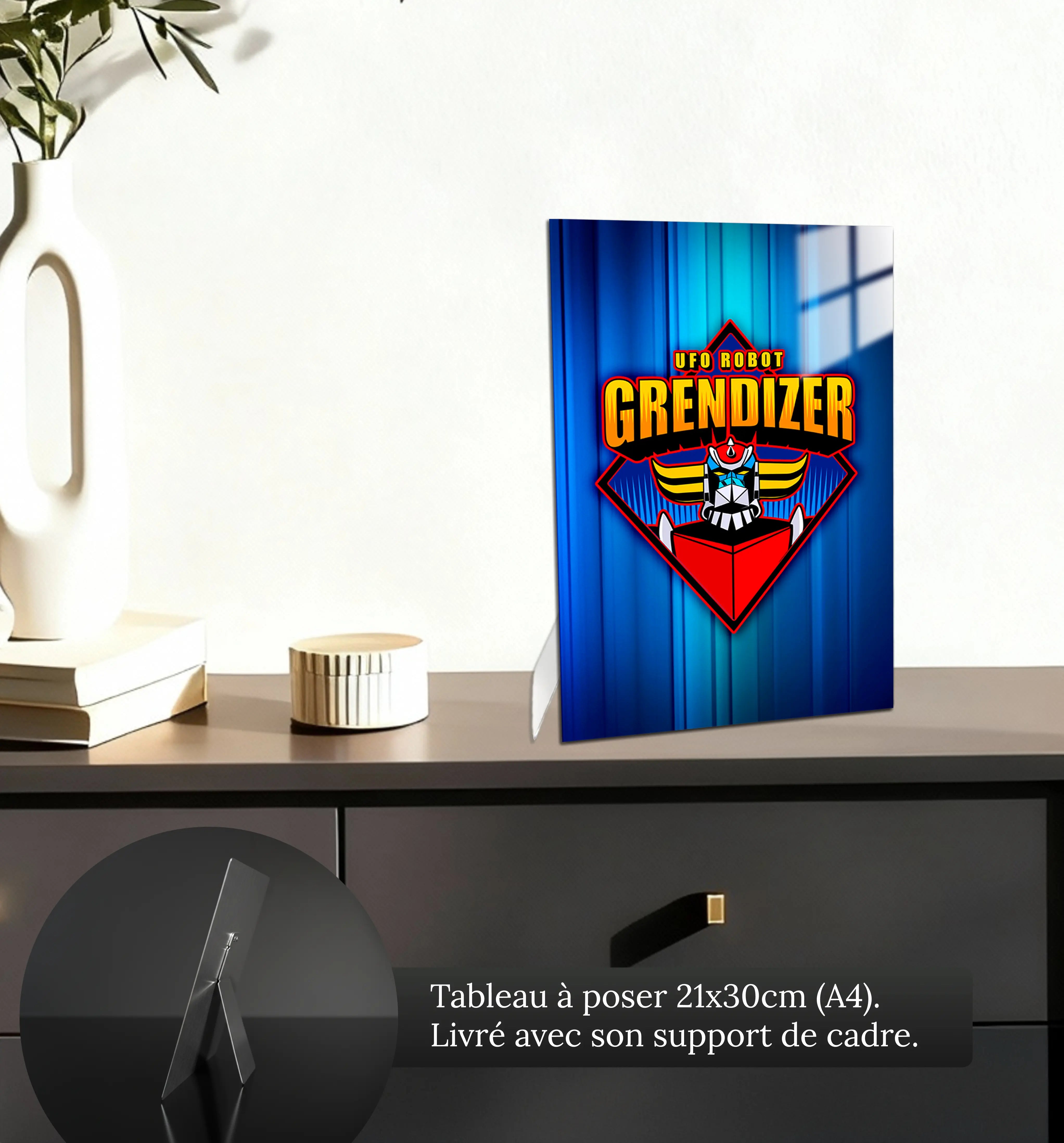 tableau-logo-goldorak-petit-format-a-poser-sur-meuble | DreamWay