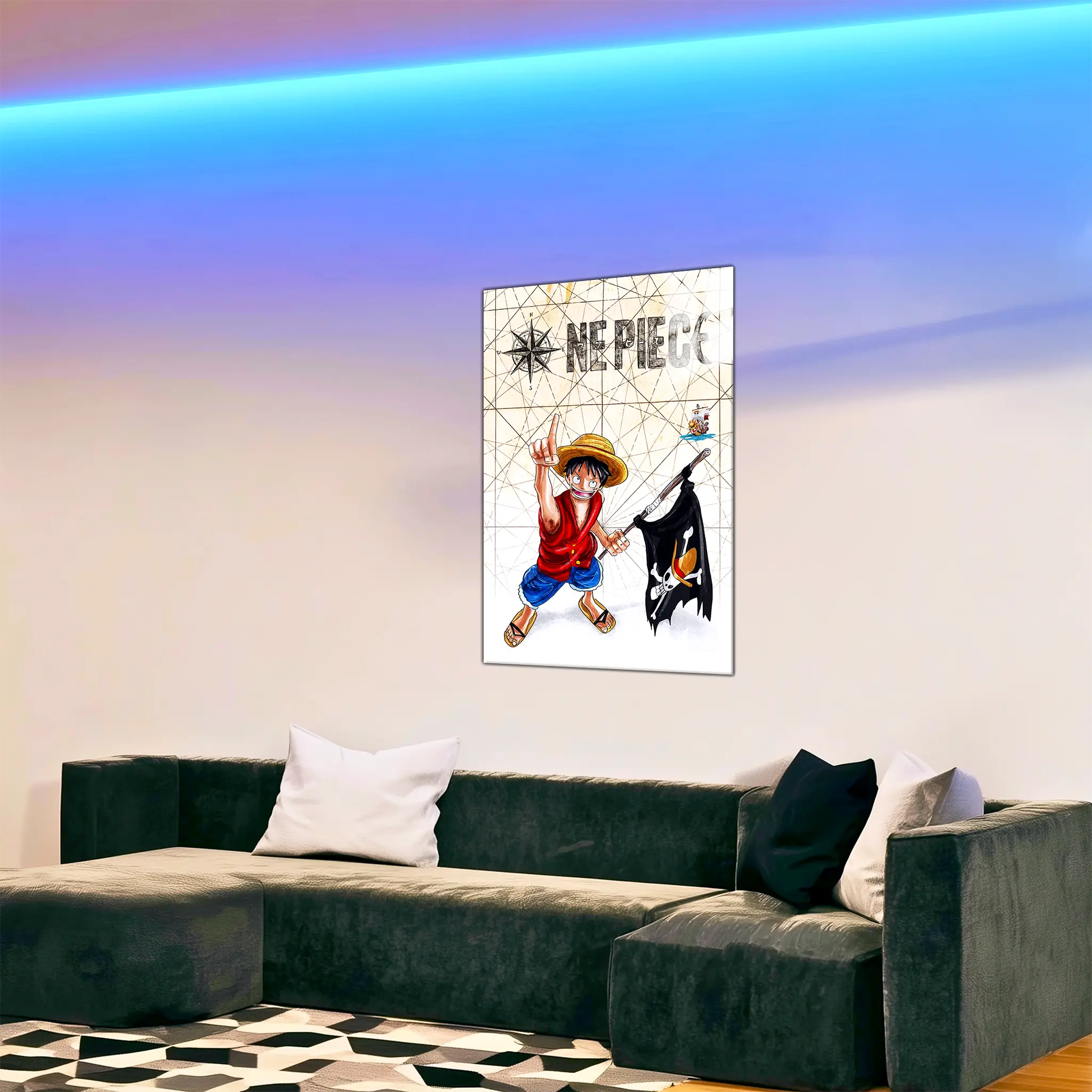tableau-luffy-affiche-dans-le-salon | DreamWay