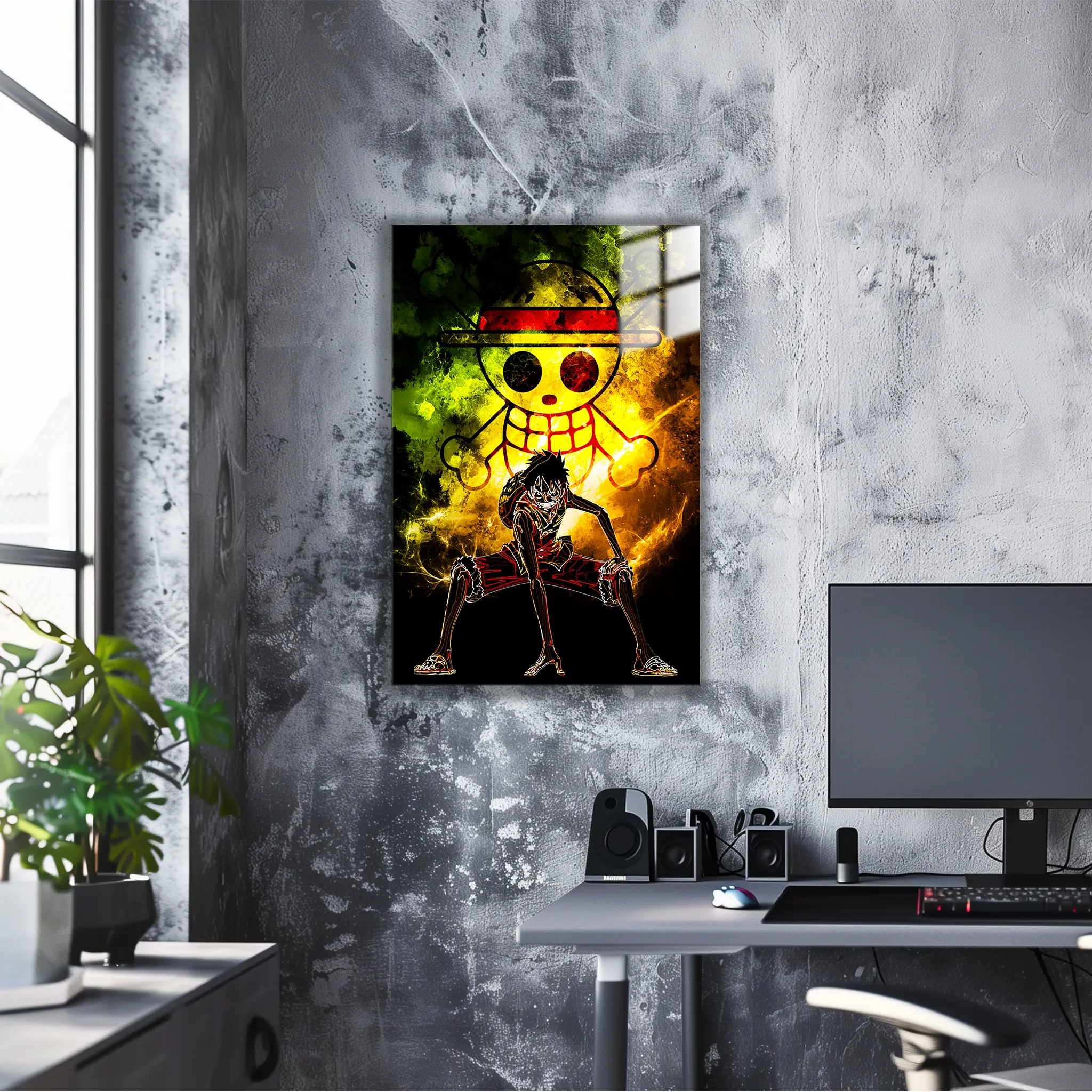 Tableau Luffy Coloré