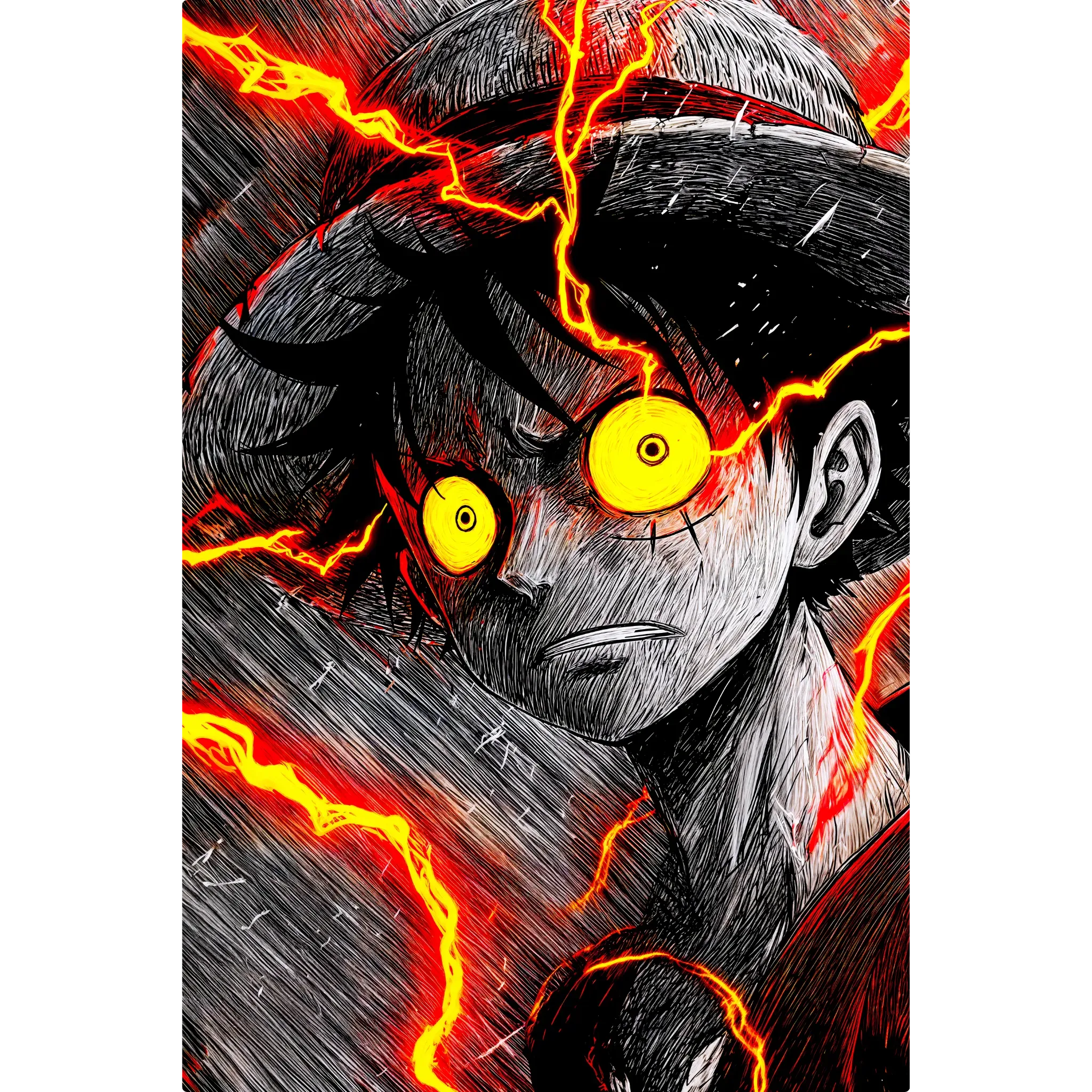 Tableau Luffy Portrait