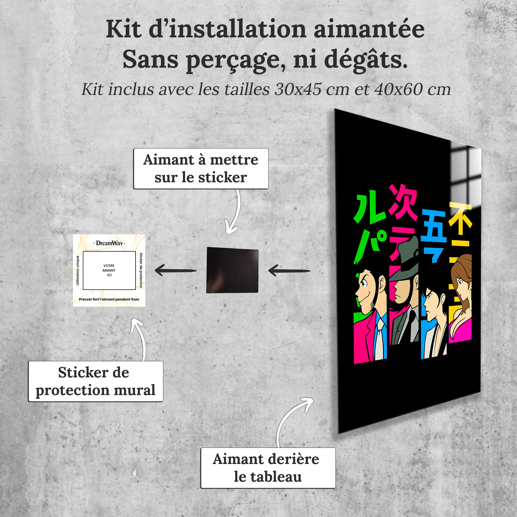 tableau-lupin-heros-avec-installation-aimantee | DreamWay