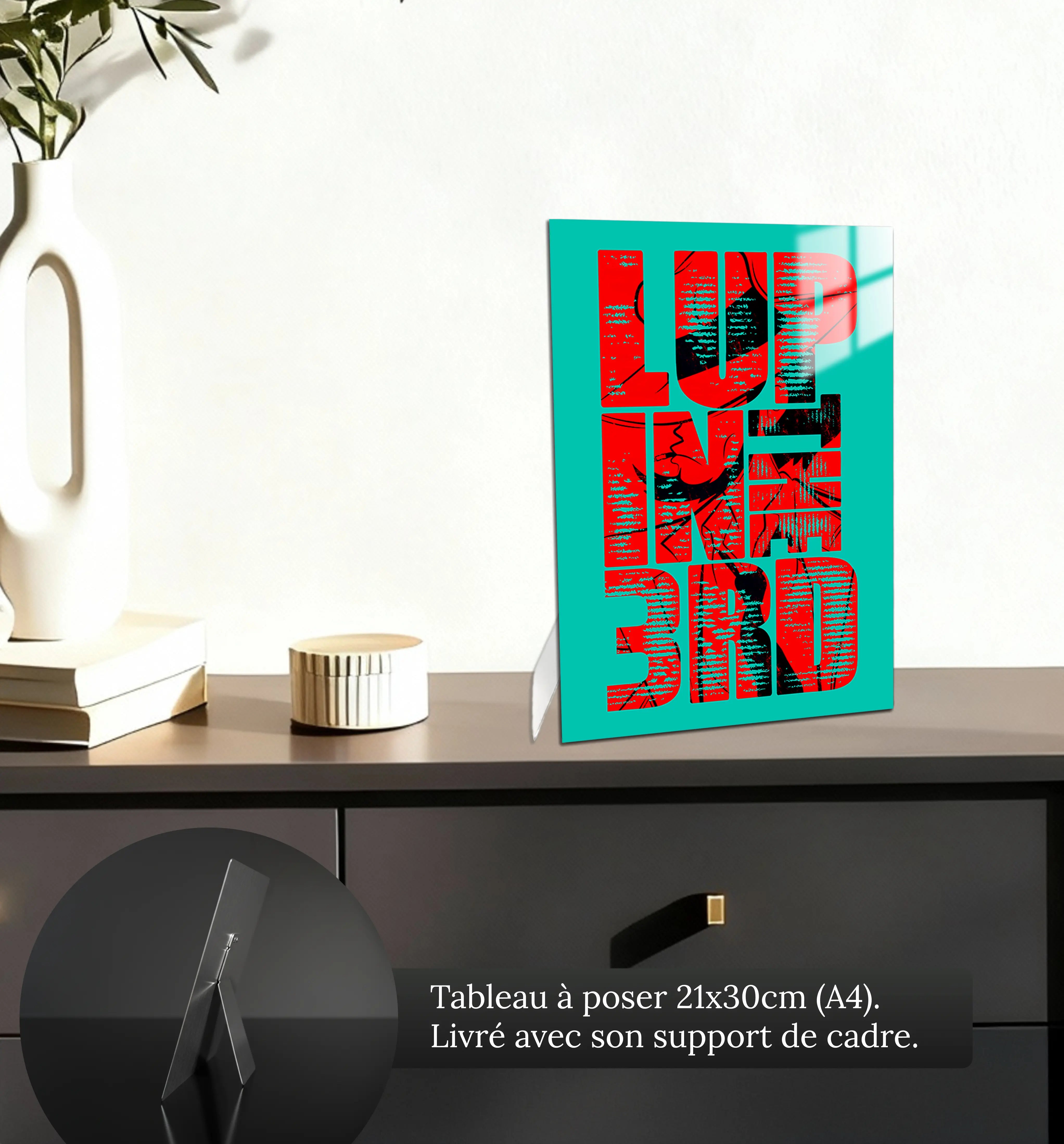 tableau-lupin-jigen-3RD-petit-format-a-poser-sur-meuble | DreamWay