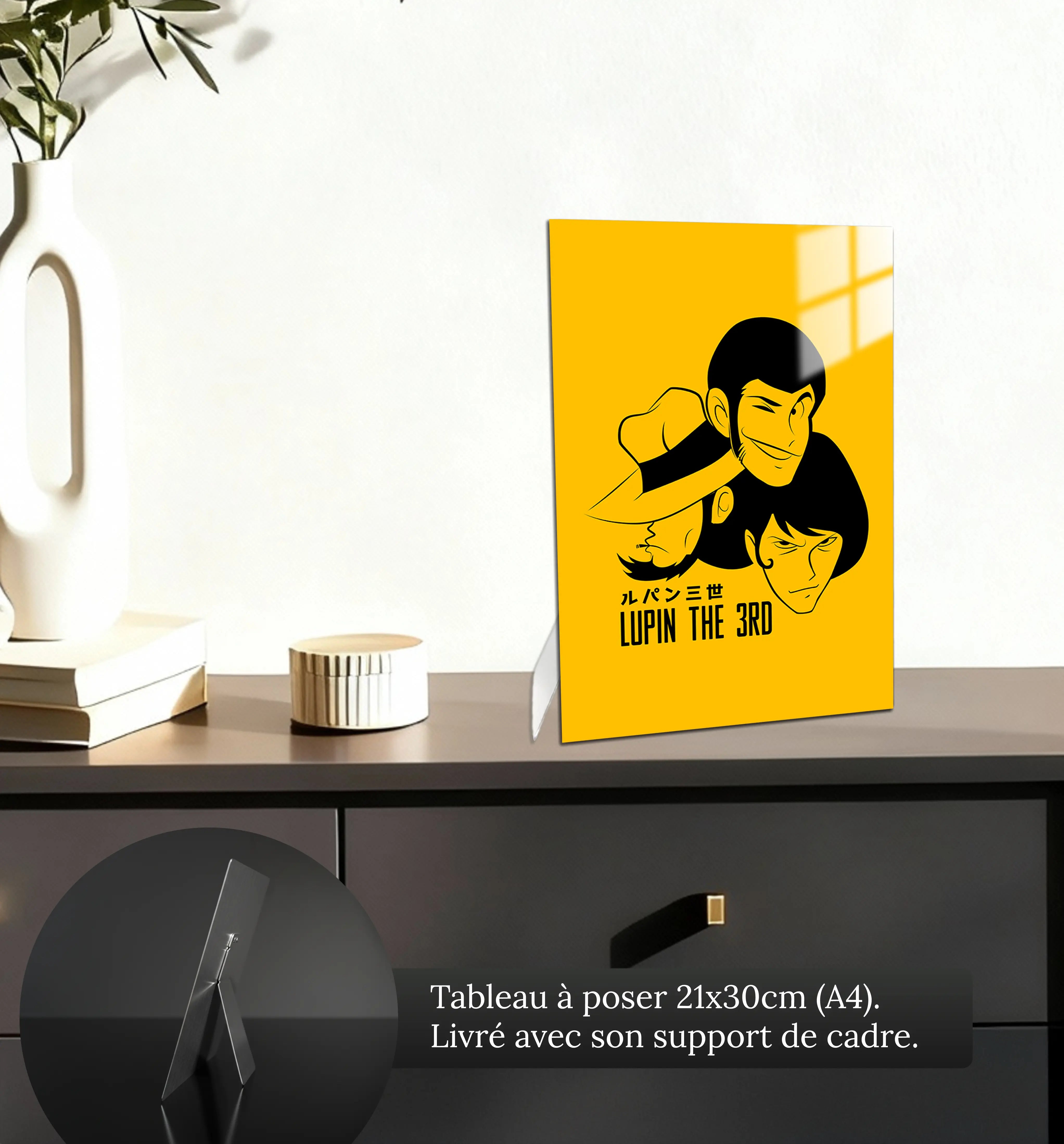 tableau-lupin-visage-petit-format-a-poser-sur-meuble | DreamWay