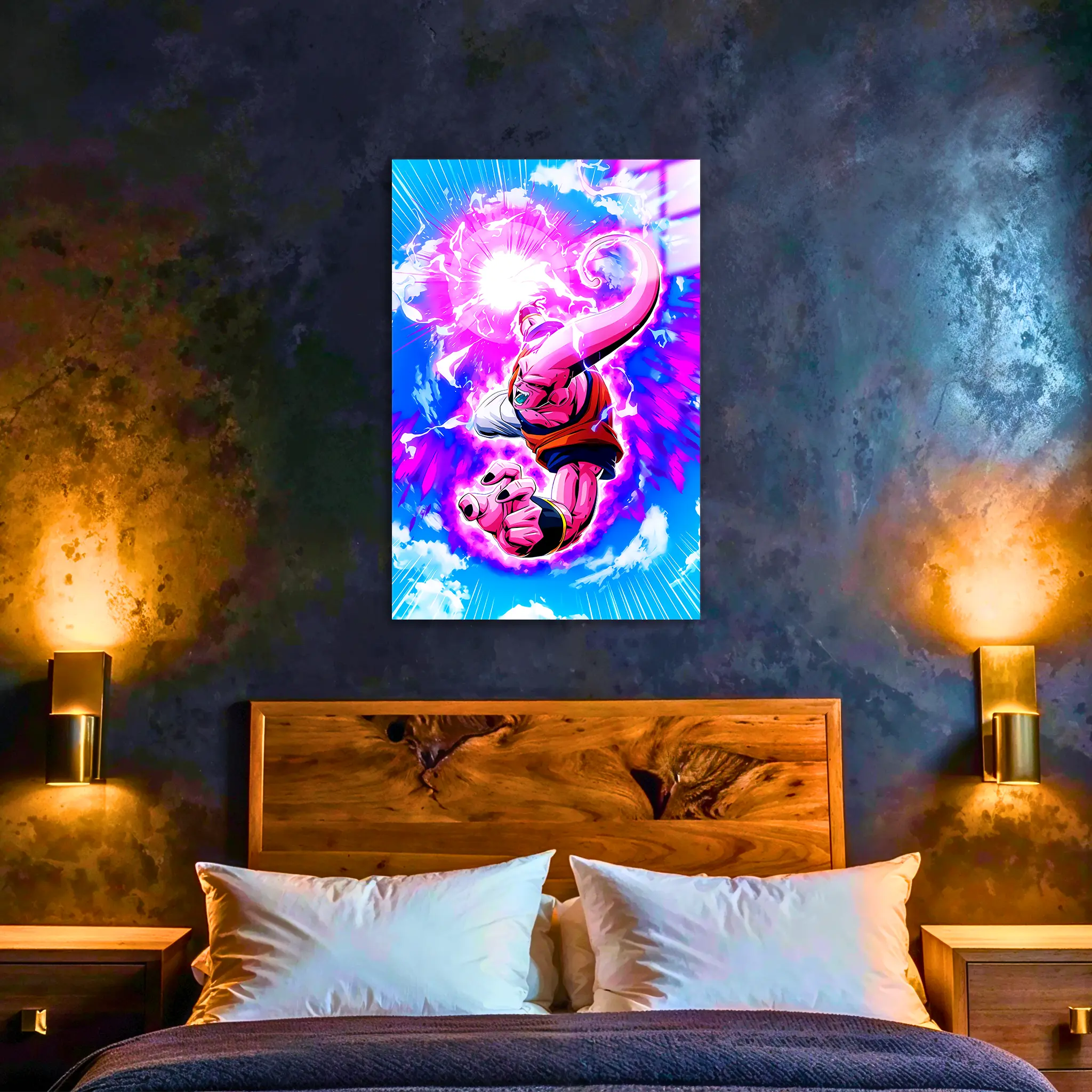 tableau-majin-boo-colore-dans-la-chambre | DreamWay