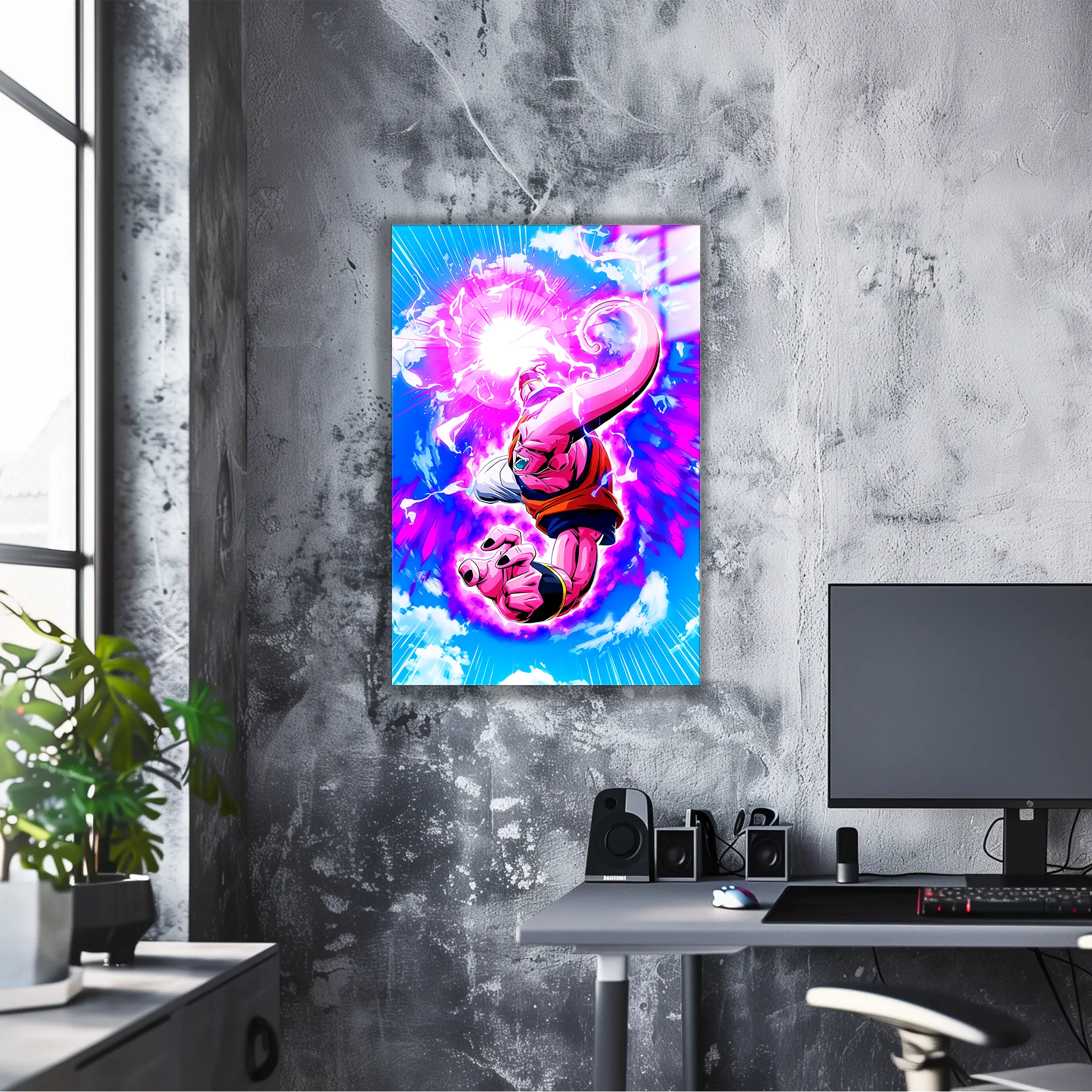 Tableau DBZ Majin Boo Coloré