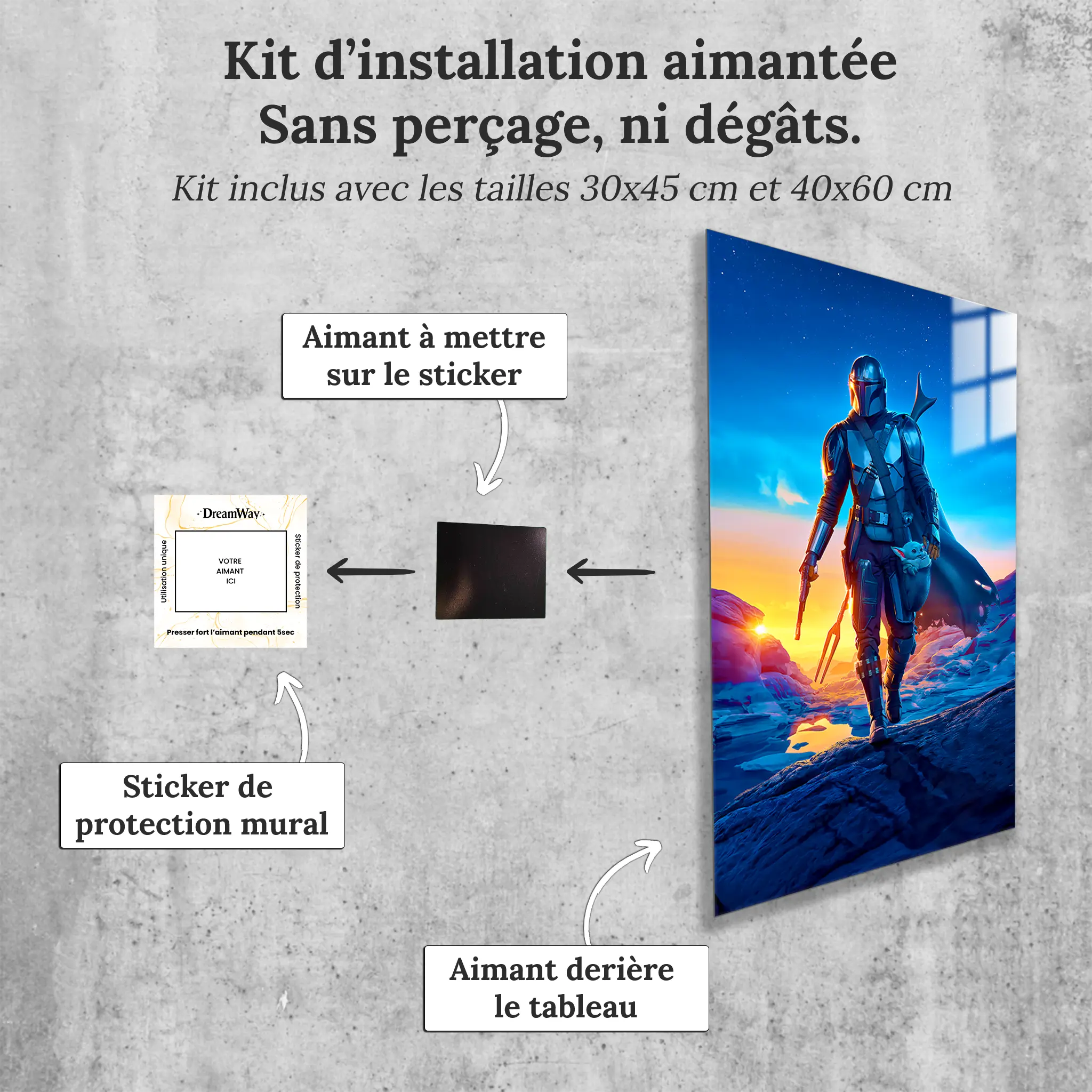 tableau-mandalorian-avec-installation-aimantee | DreamWay