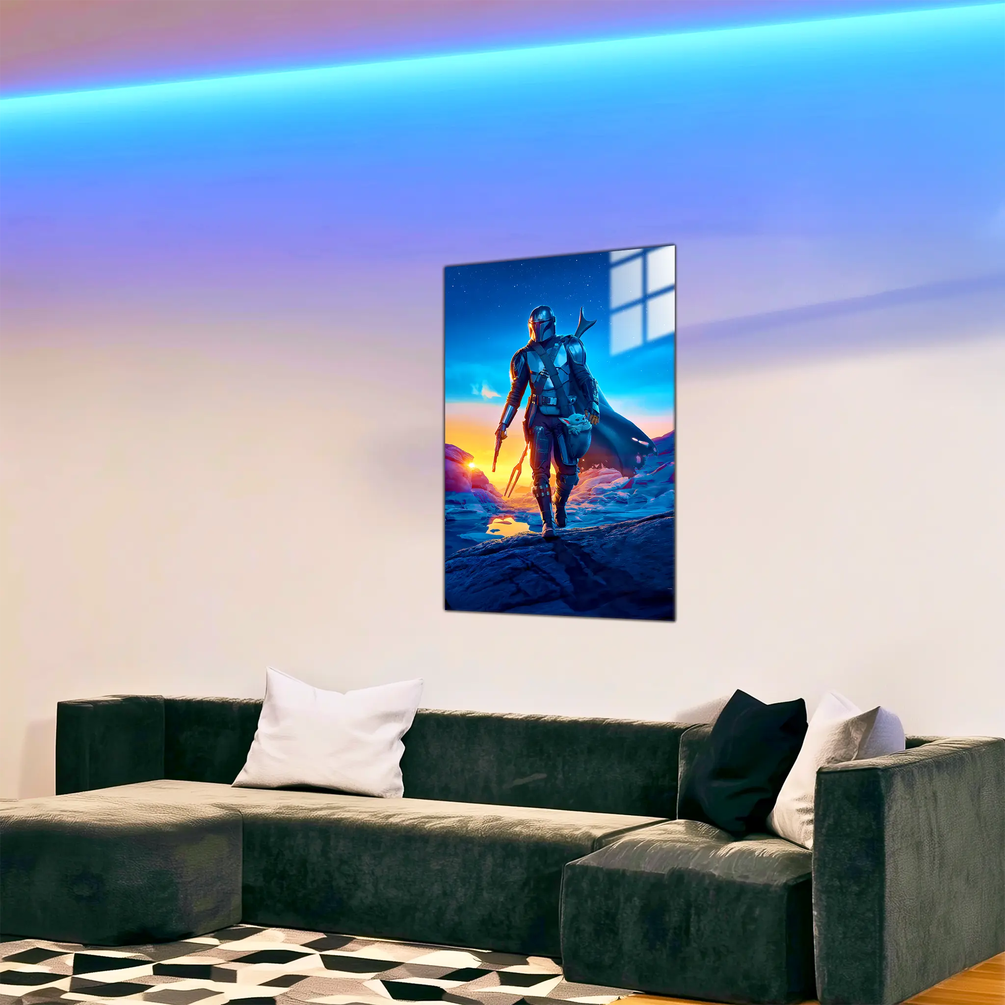 tableau-mandalorian-dans-le-salon | DreamWay